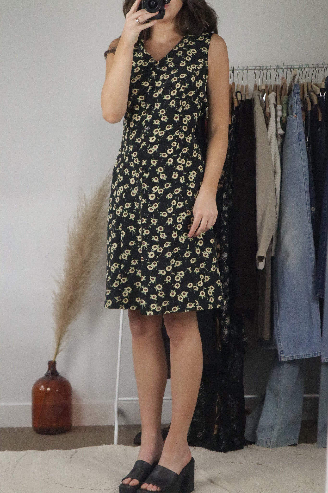 Vintage x Flower Button Up Dress (10)