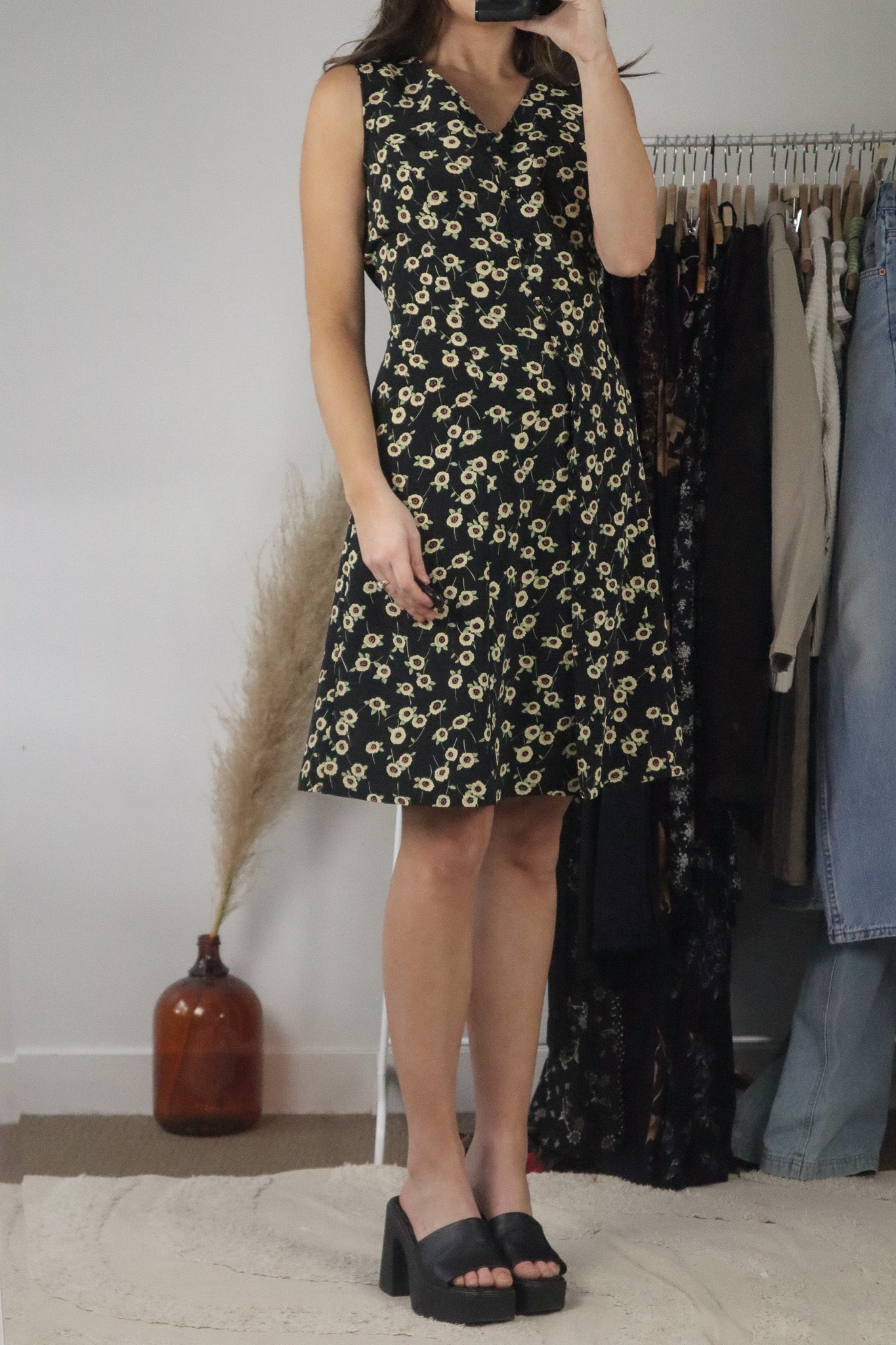 Vintage x Flower Button Up Dress (10)