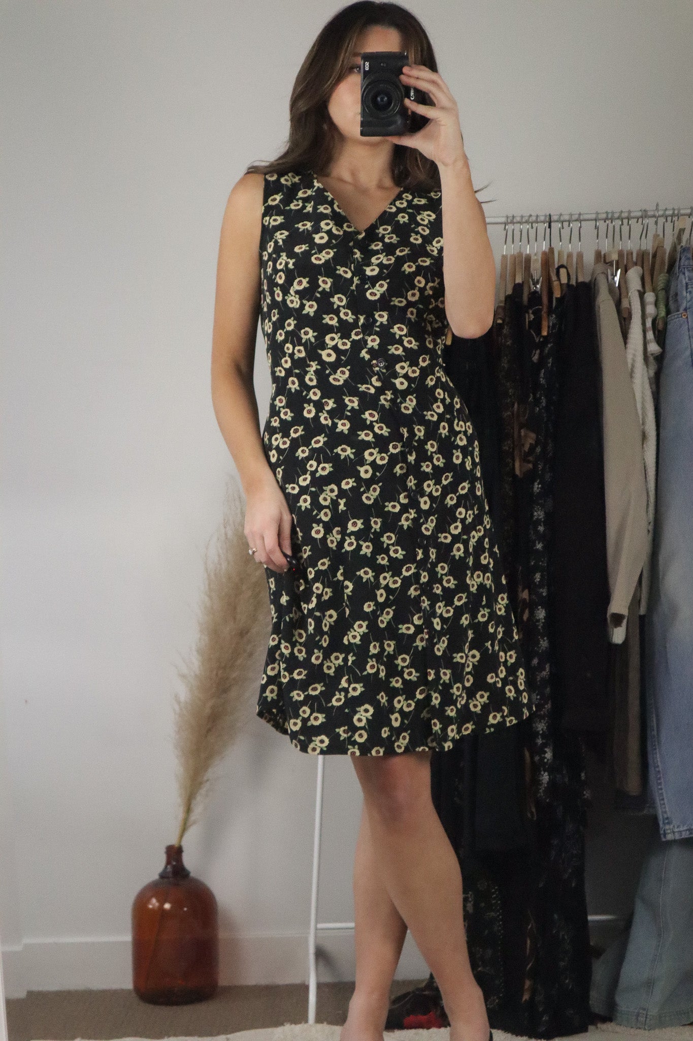 Vintage x Flower Button Up Dress (10)