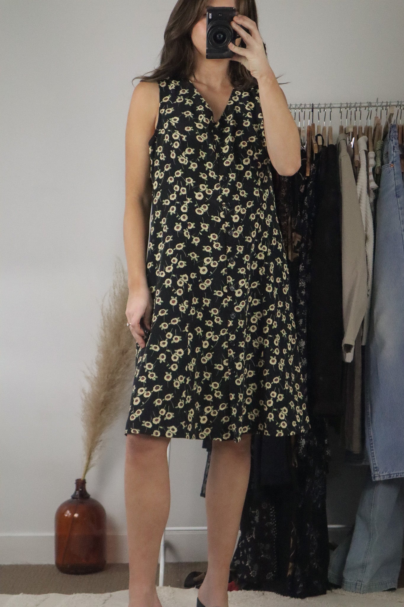 Vintage x Flower Button Up Dress (10)