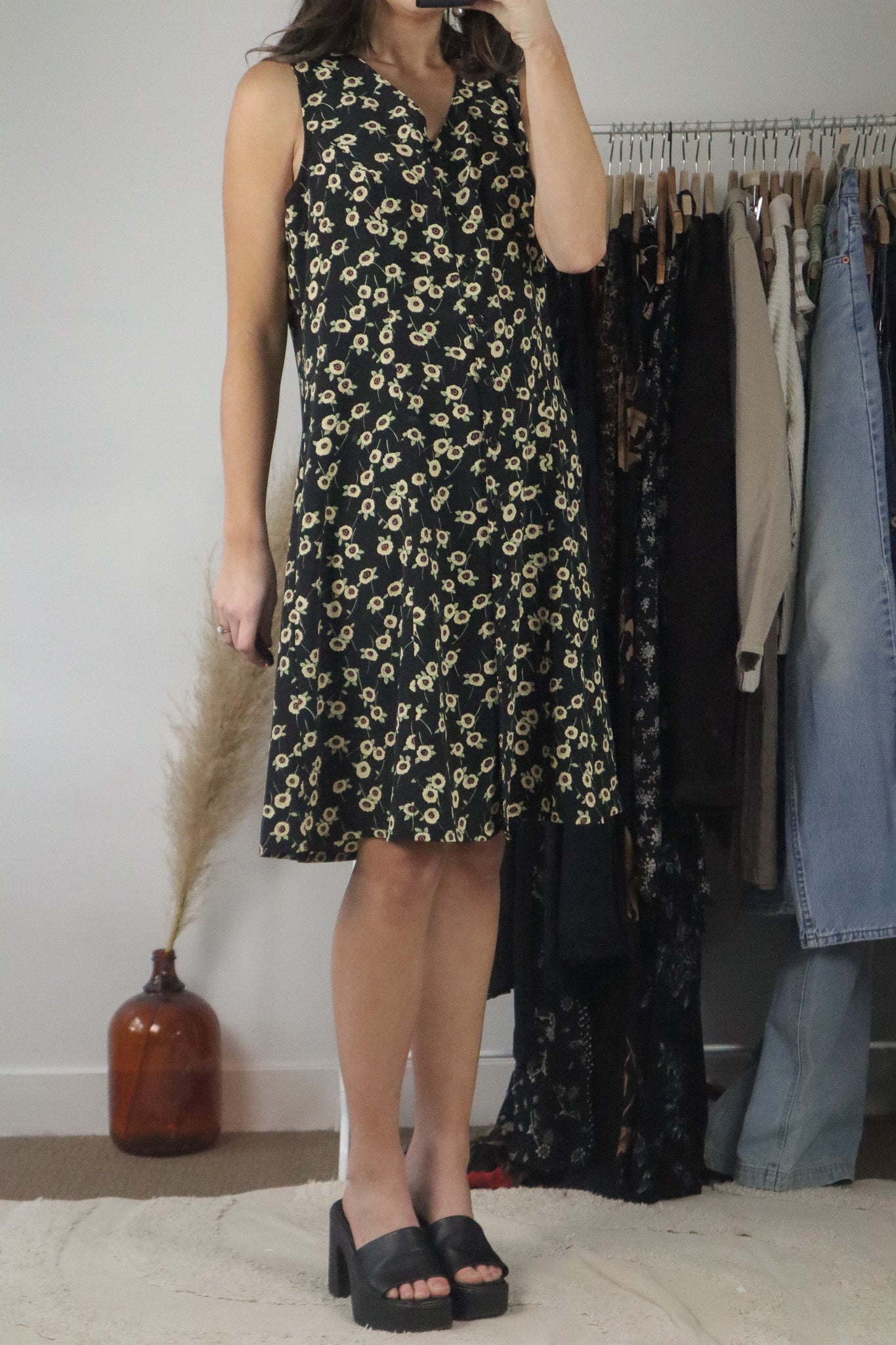 Vintage x Flower Button Up Dress (10)