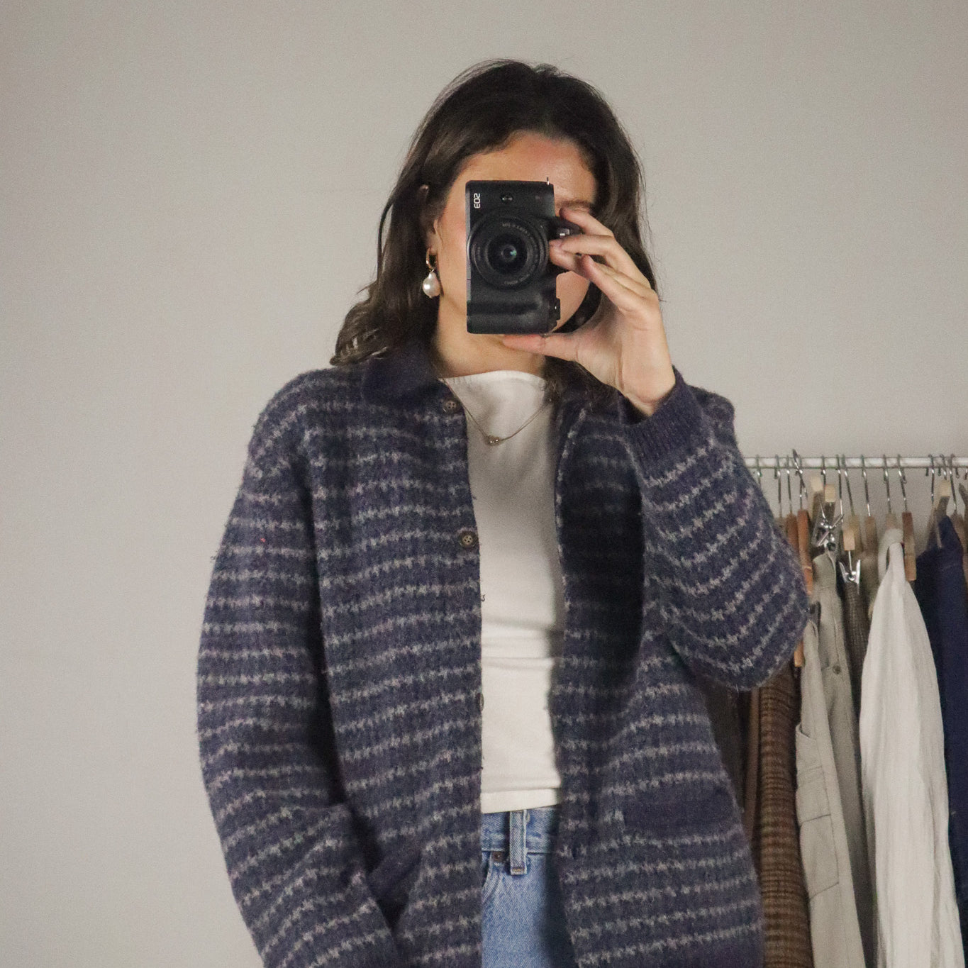 Vintage x Wool Striped Cardi (S/M)