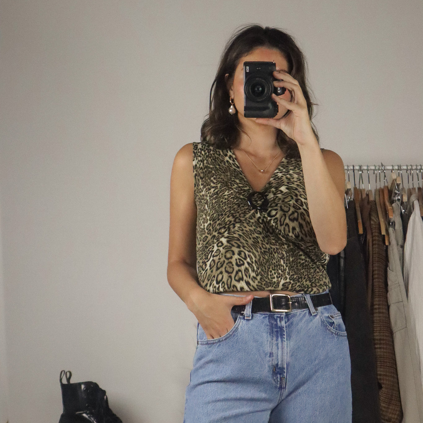 Made in Canada x Vintage x Cheetah Tank (M)