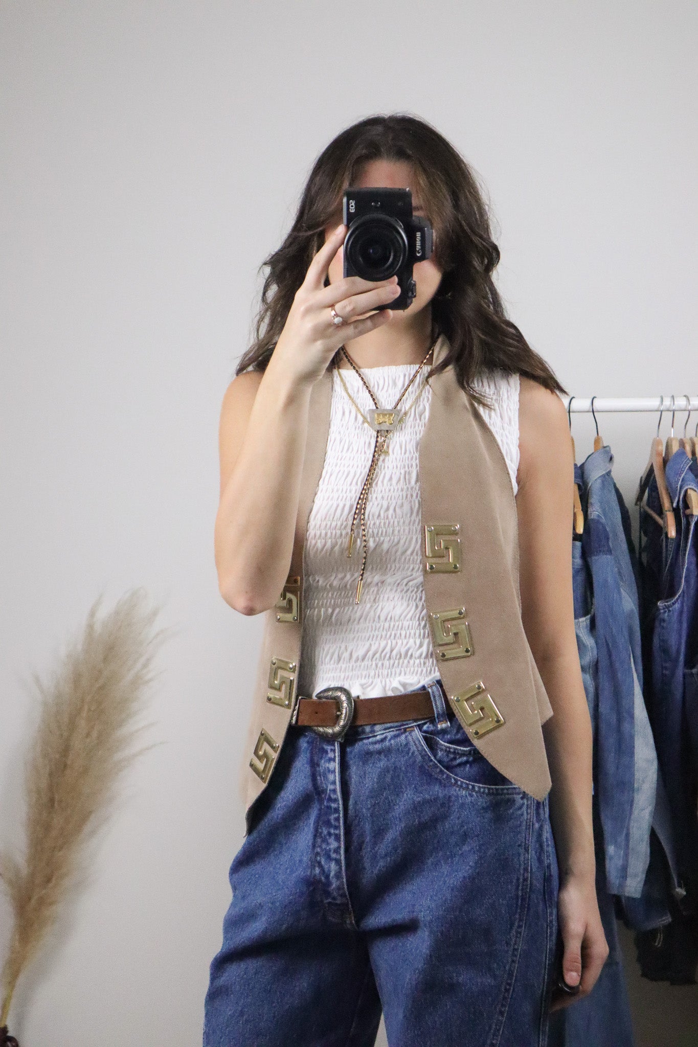 Made in Canada x Vintage x Suede Vest (S-M)