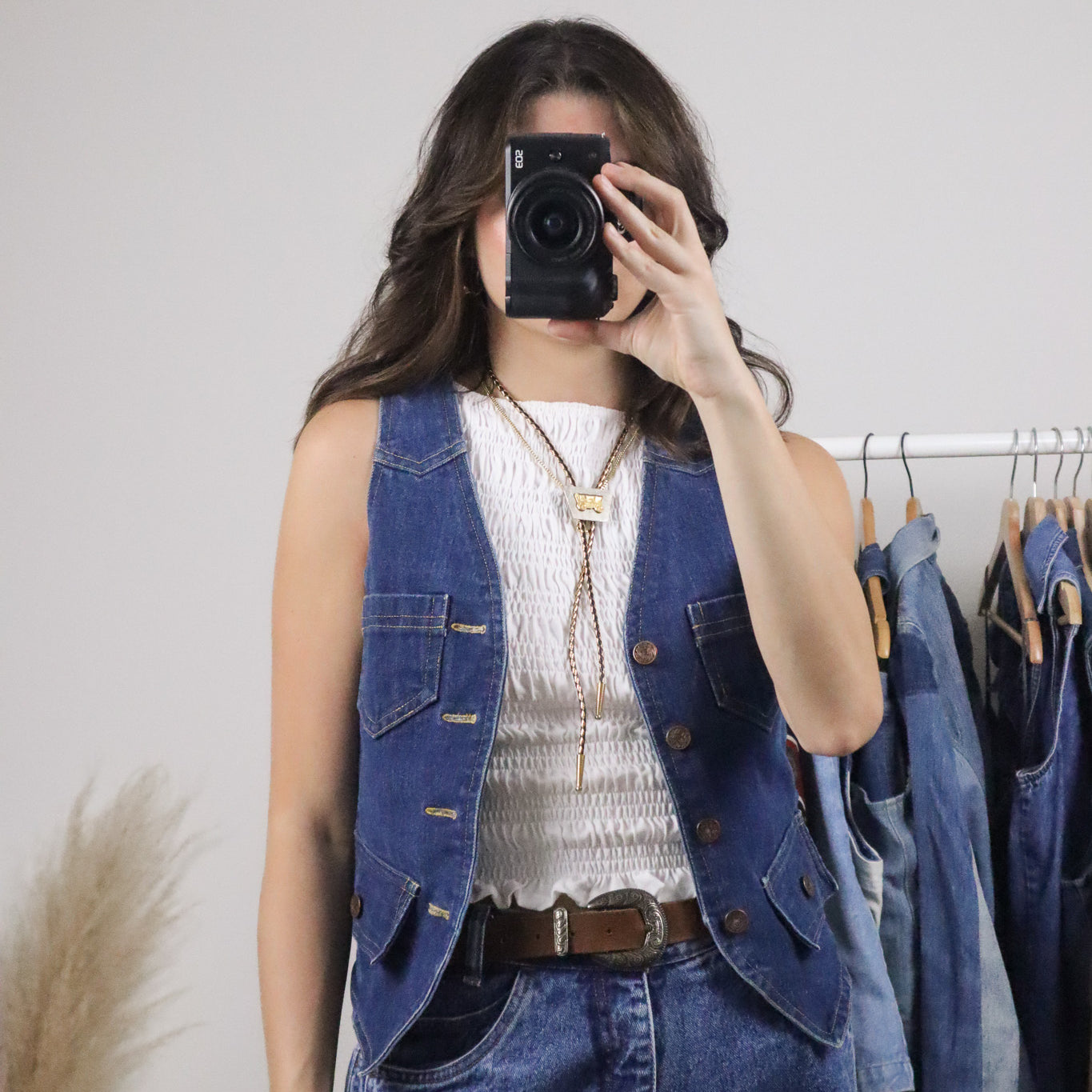 Vintage x Denim Vest (XS/S)