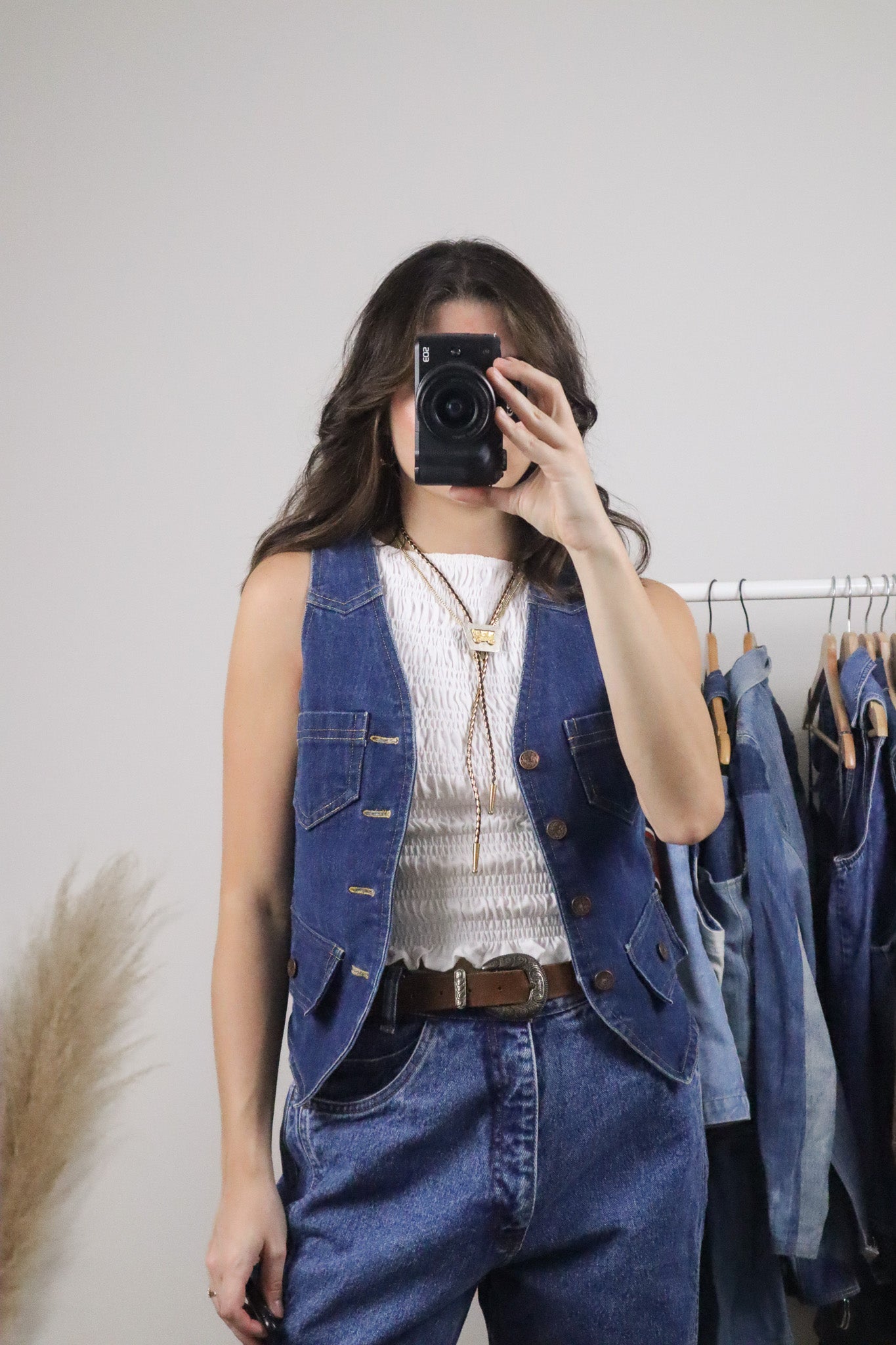Vintage x Denim Vest (XS/S)