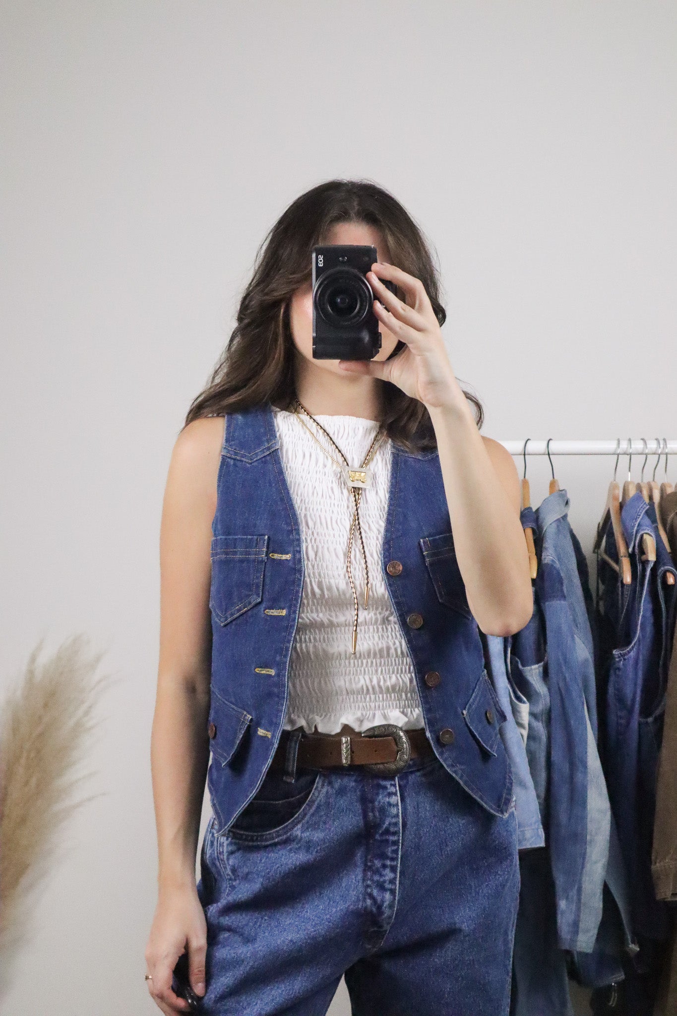 Vintage x Denim Vest (XS/S)