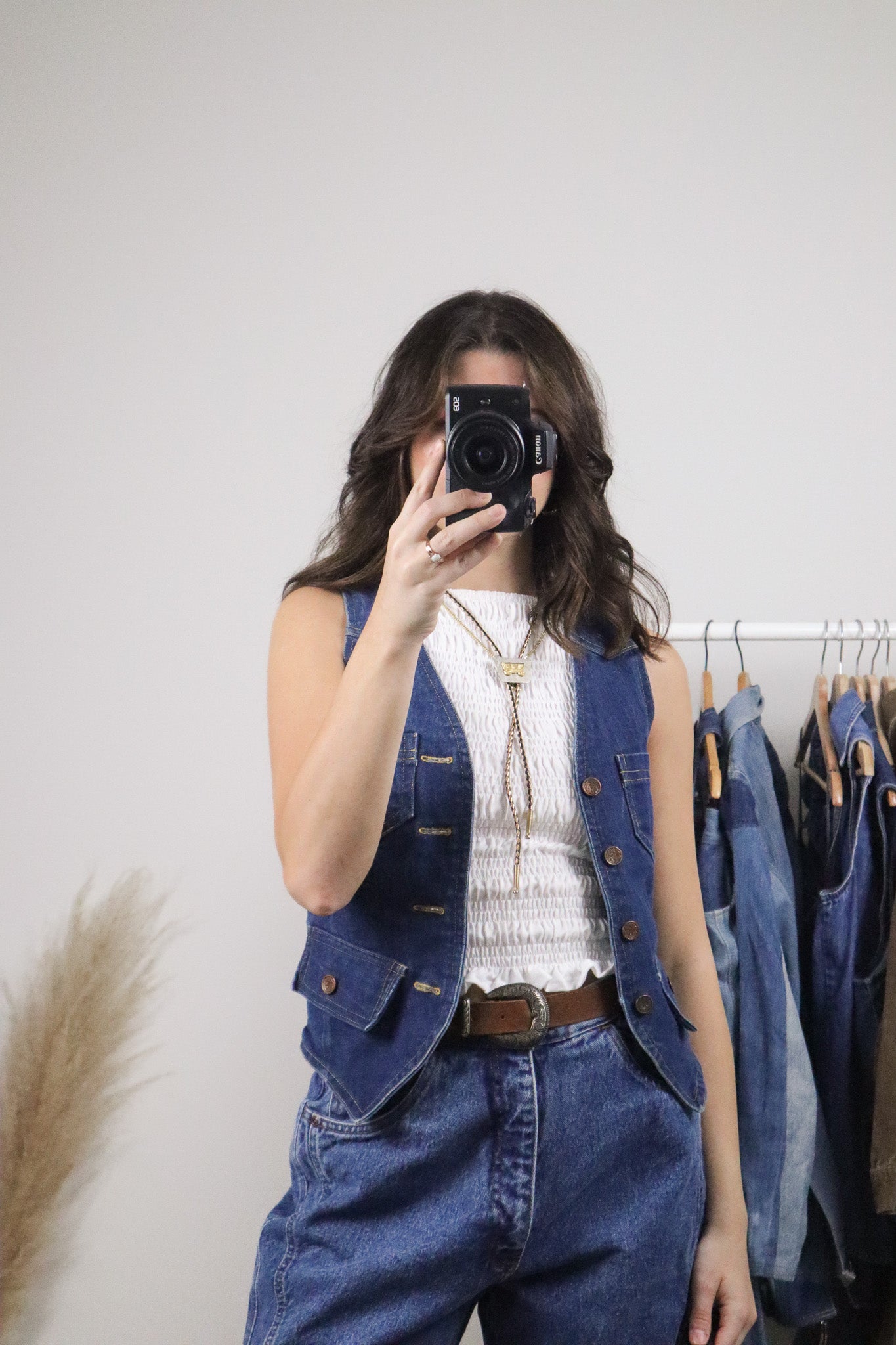 Vintage x Denim Vest (XS/S)