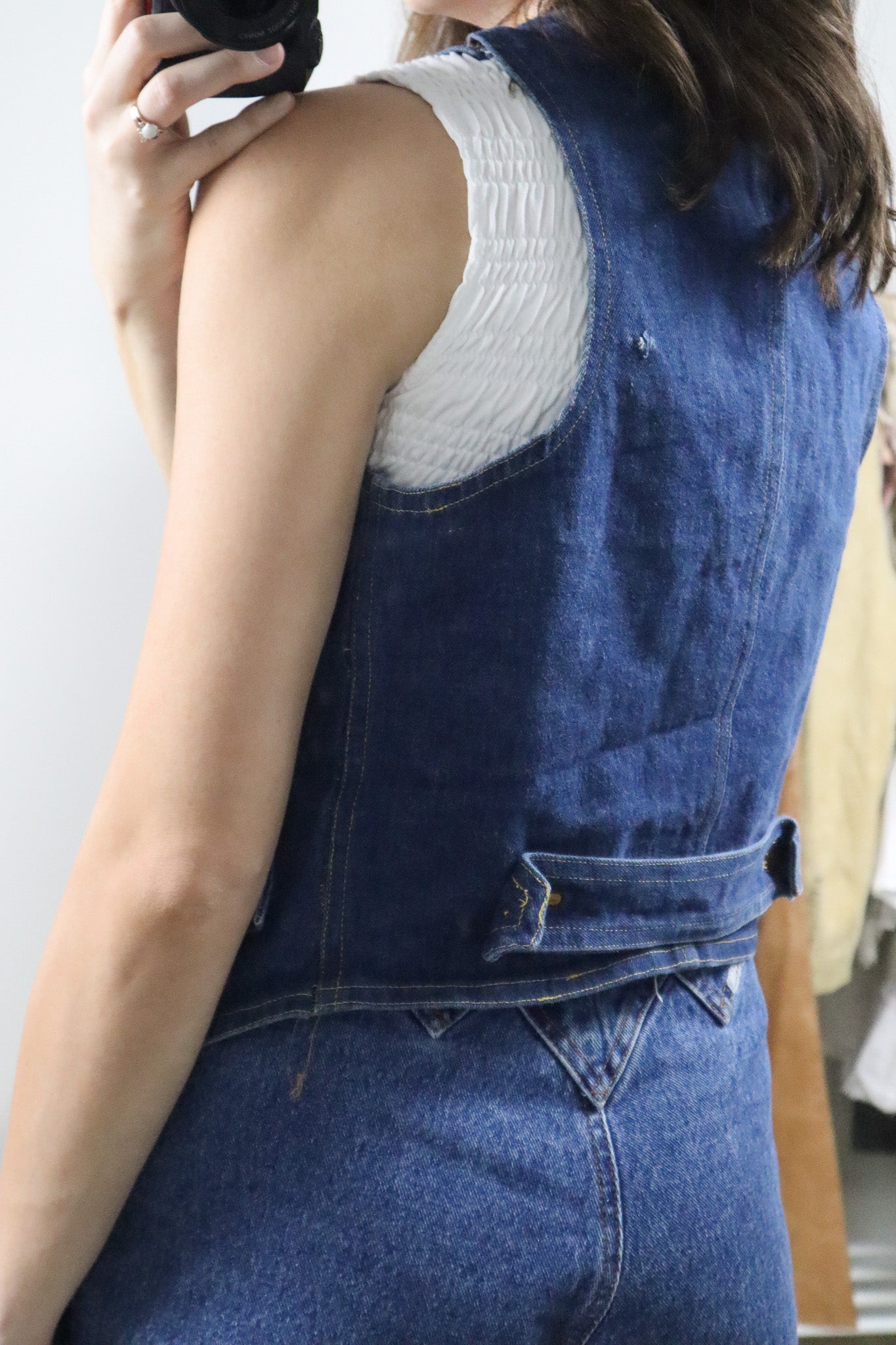 Vintage x Denim Vest (XS/S)