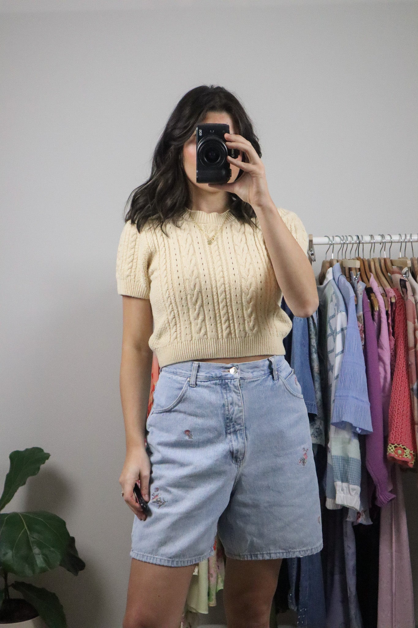 Free People x Short-Sleeve Knit (M)