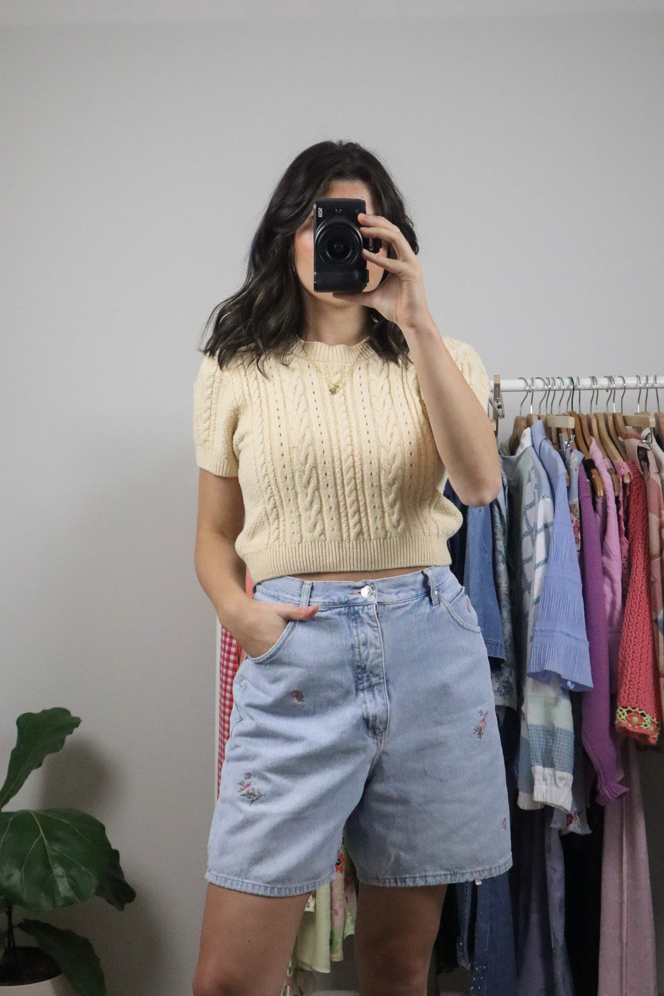 Free People x Short-Sleeve Knit (M)