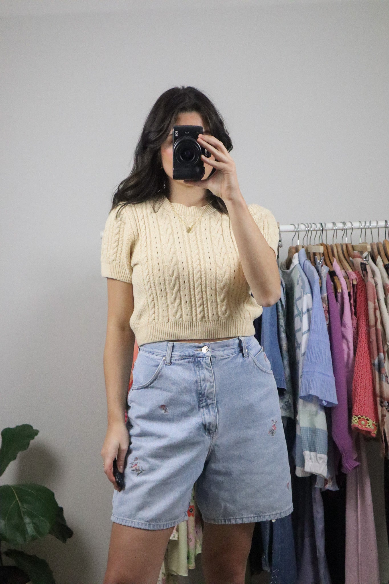 Free People x Short-Sleeve Knit (M)