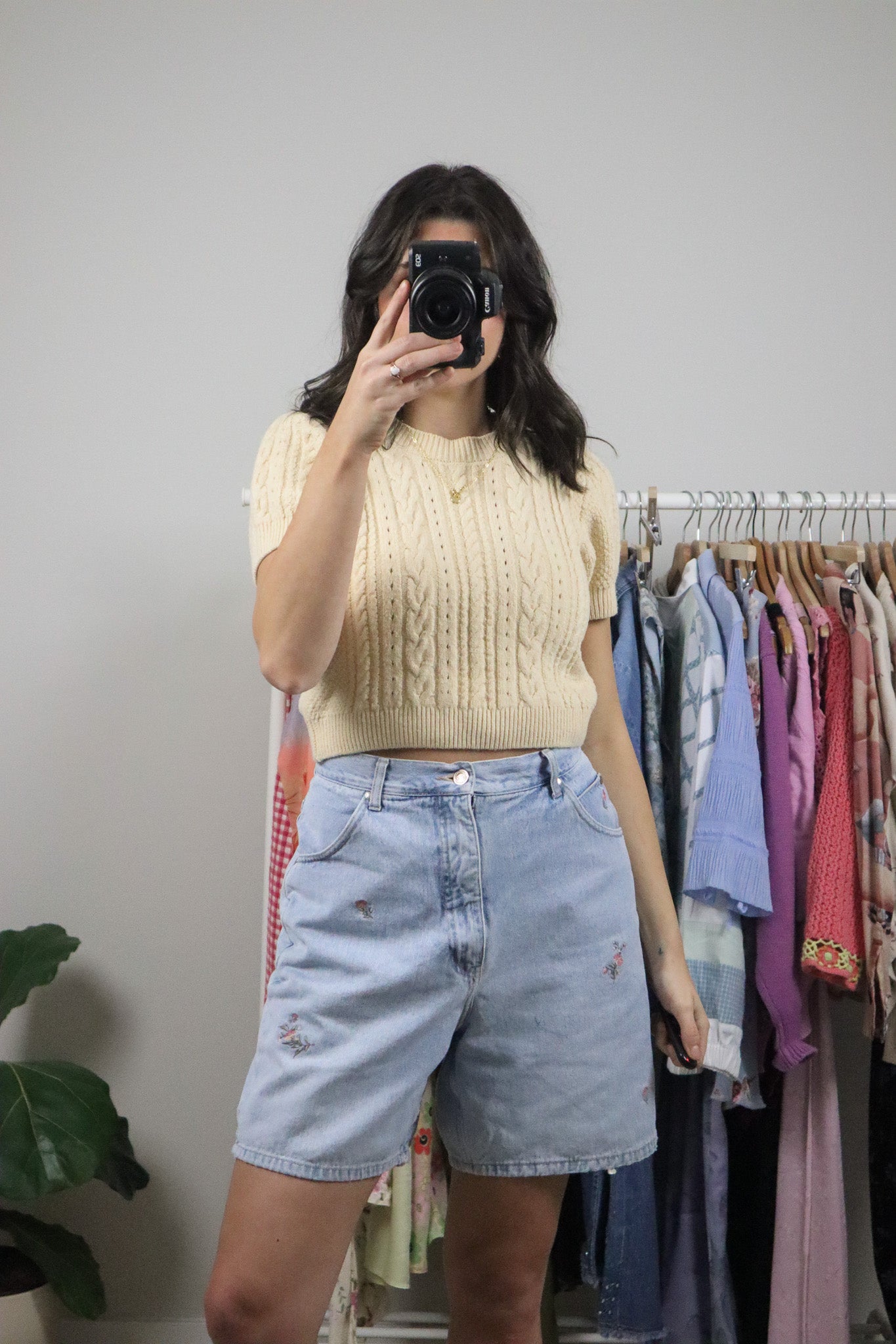 Free People x Short-Sleeve Knit (M)
