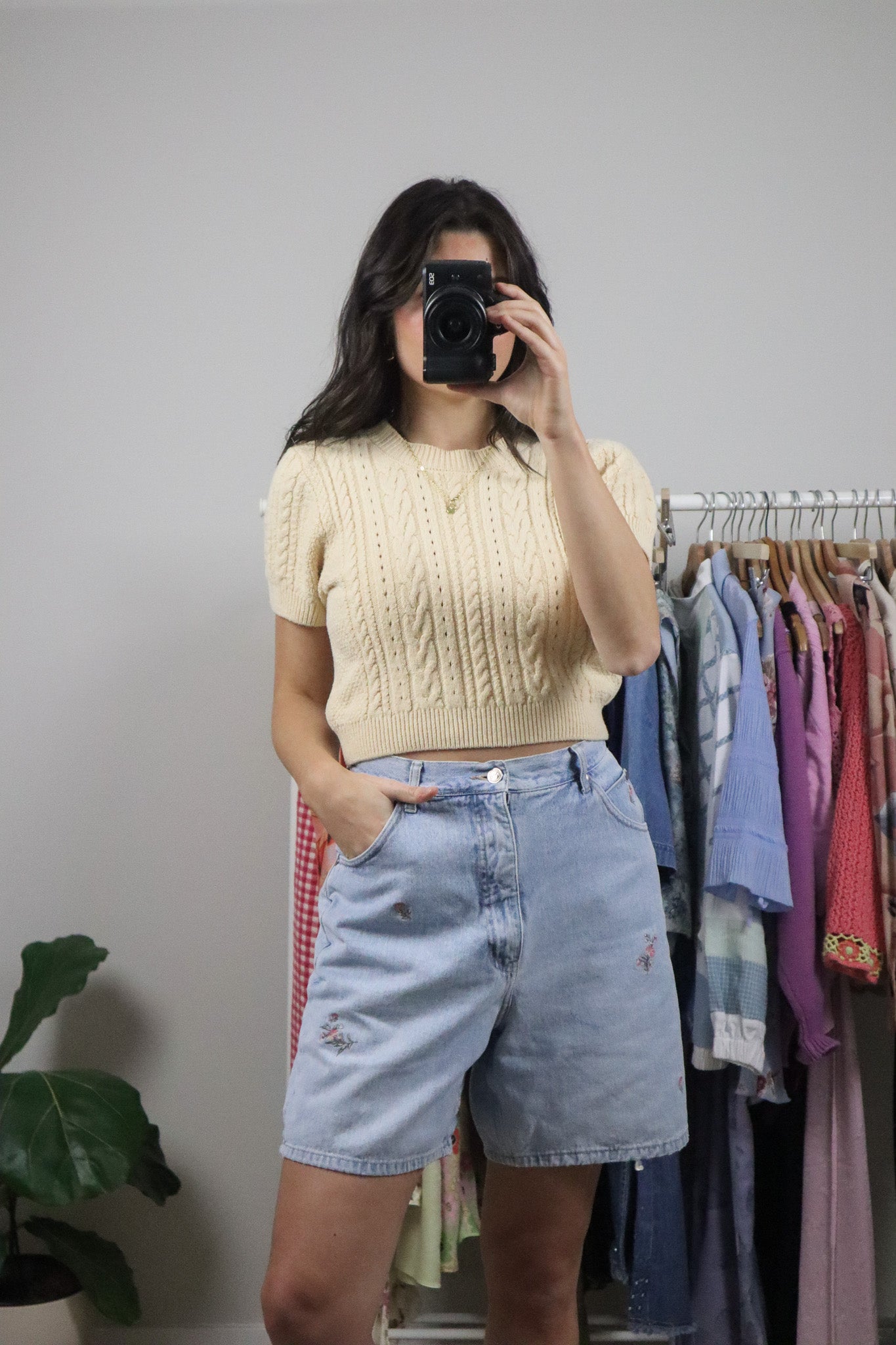 Free People x Short-Sleeve Knit (M)