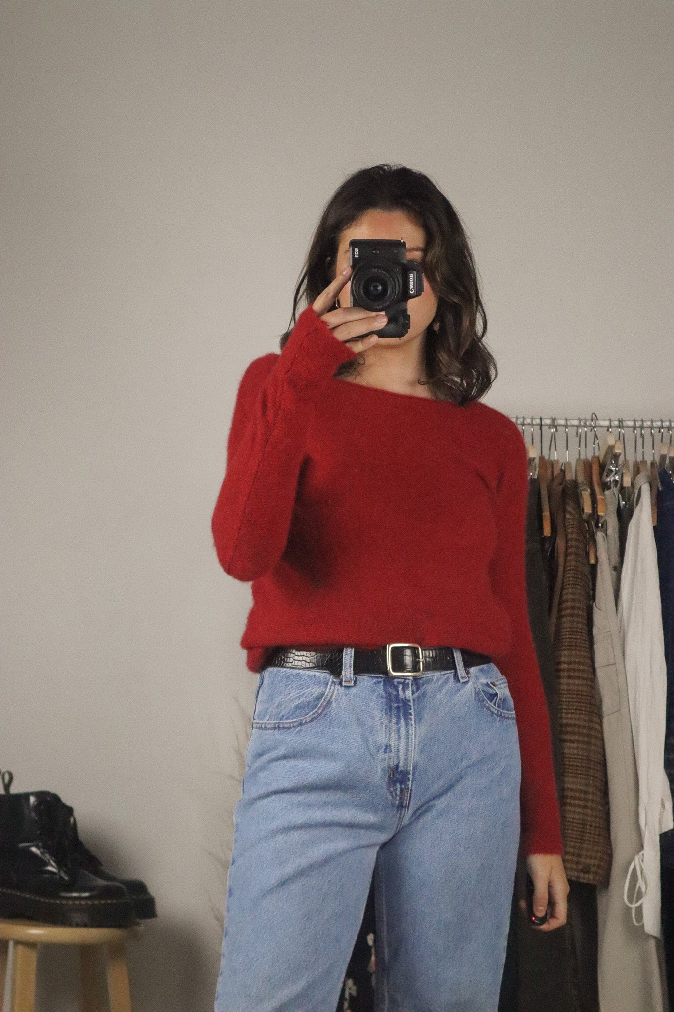 Made in Italy x Cashmere Boatneck Long-Sleeve (S/M)