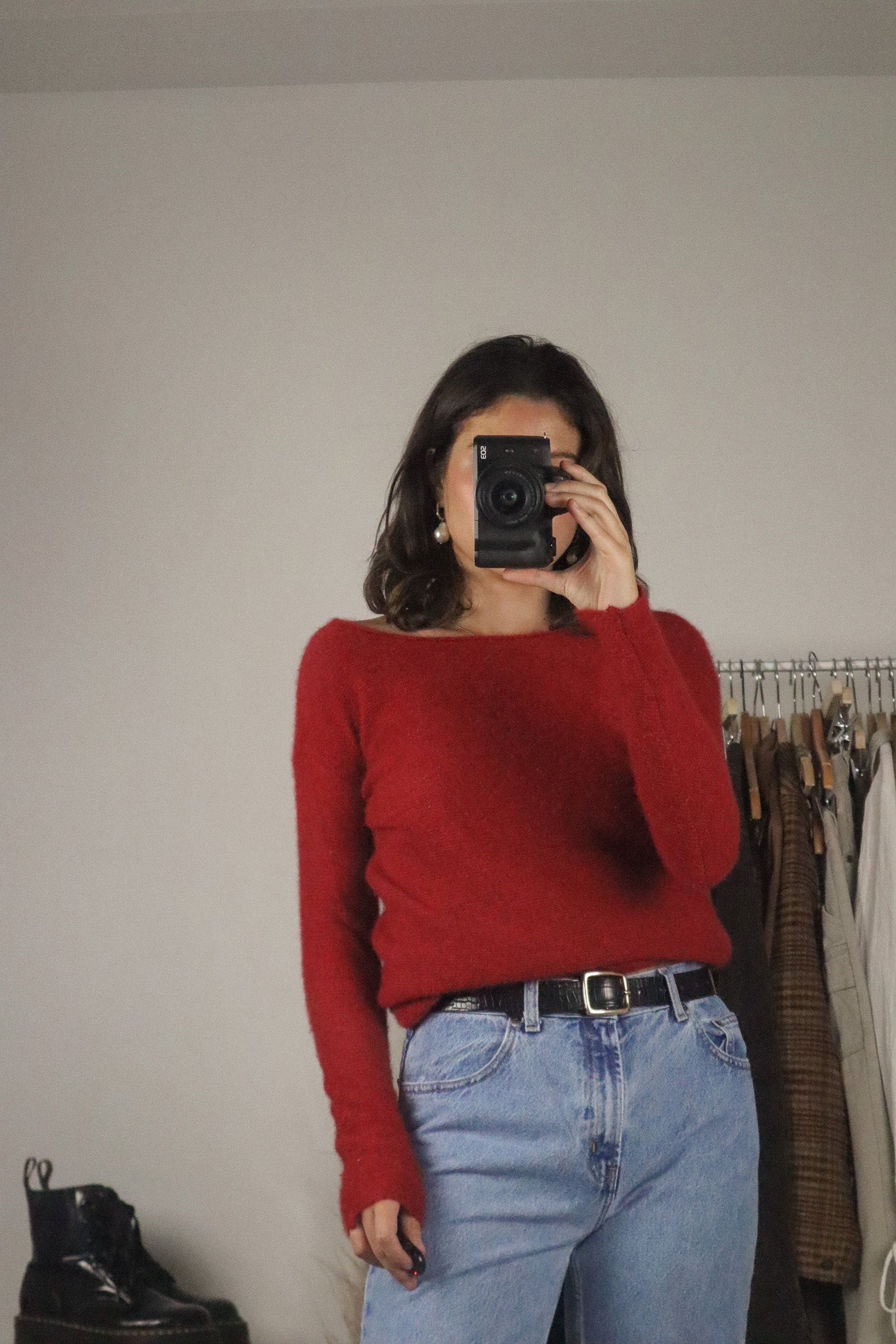 Made in Italy x Cashmere Boatneck Long-Sleeve (S/M)