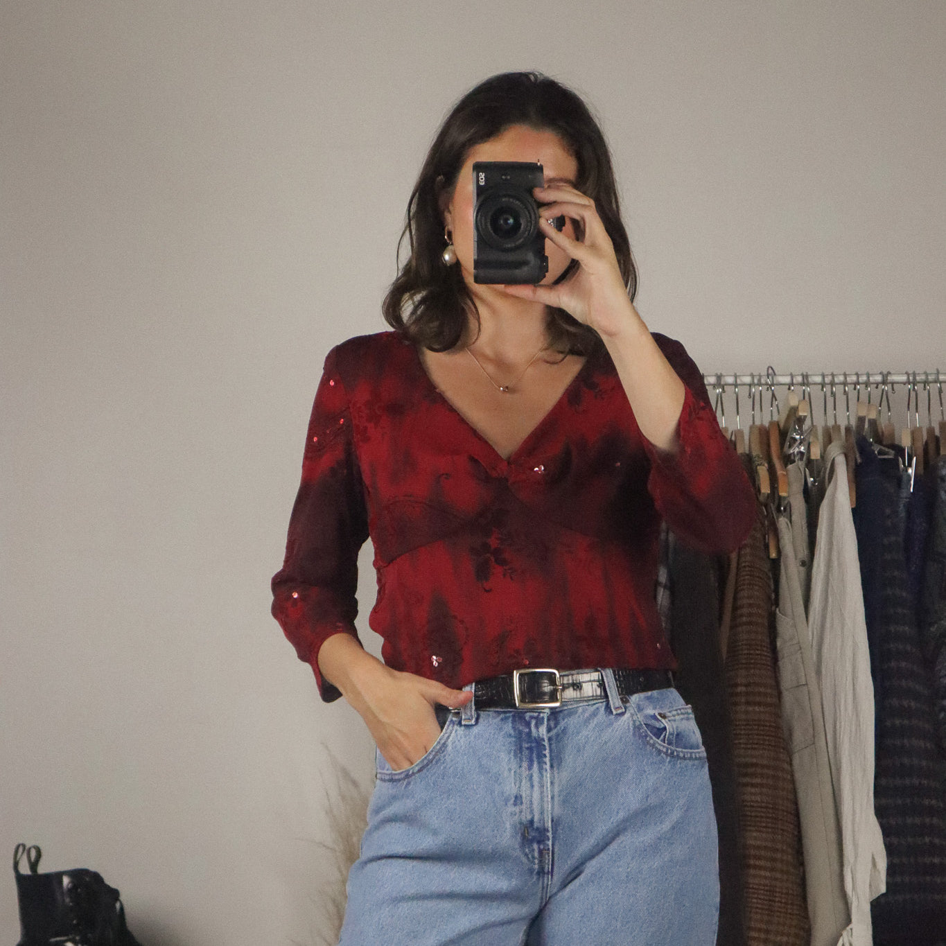 Made in Canada x Vintage x 90s Sequenced Tie-Dye Top (10)