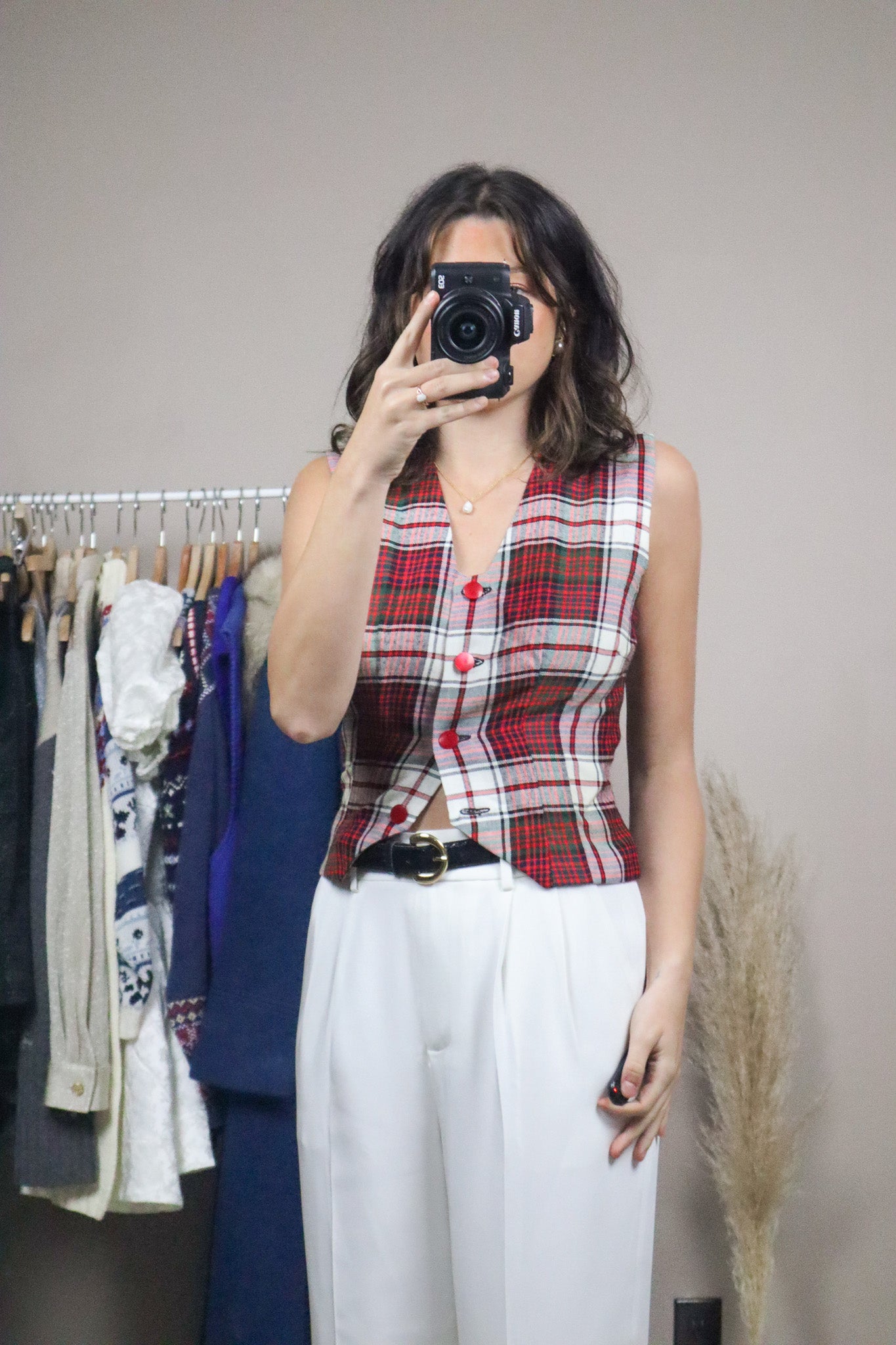 Handmade x Plaid Vest (XS/S)