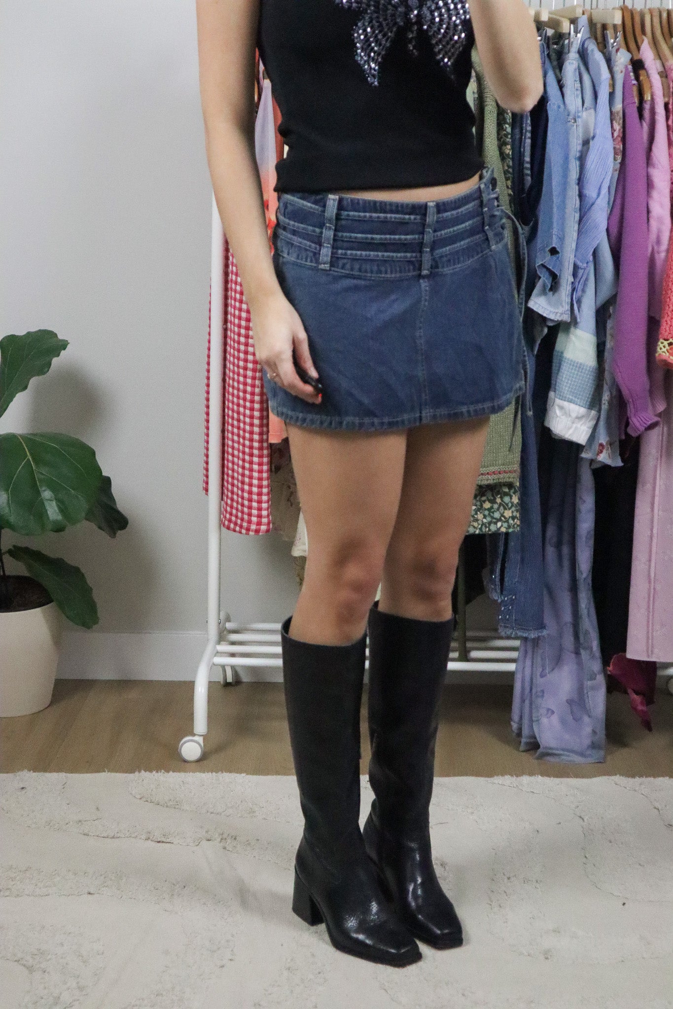 Made in Canada x Vintage x Mid-Rise Denim Mini Skrit (6/8)