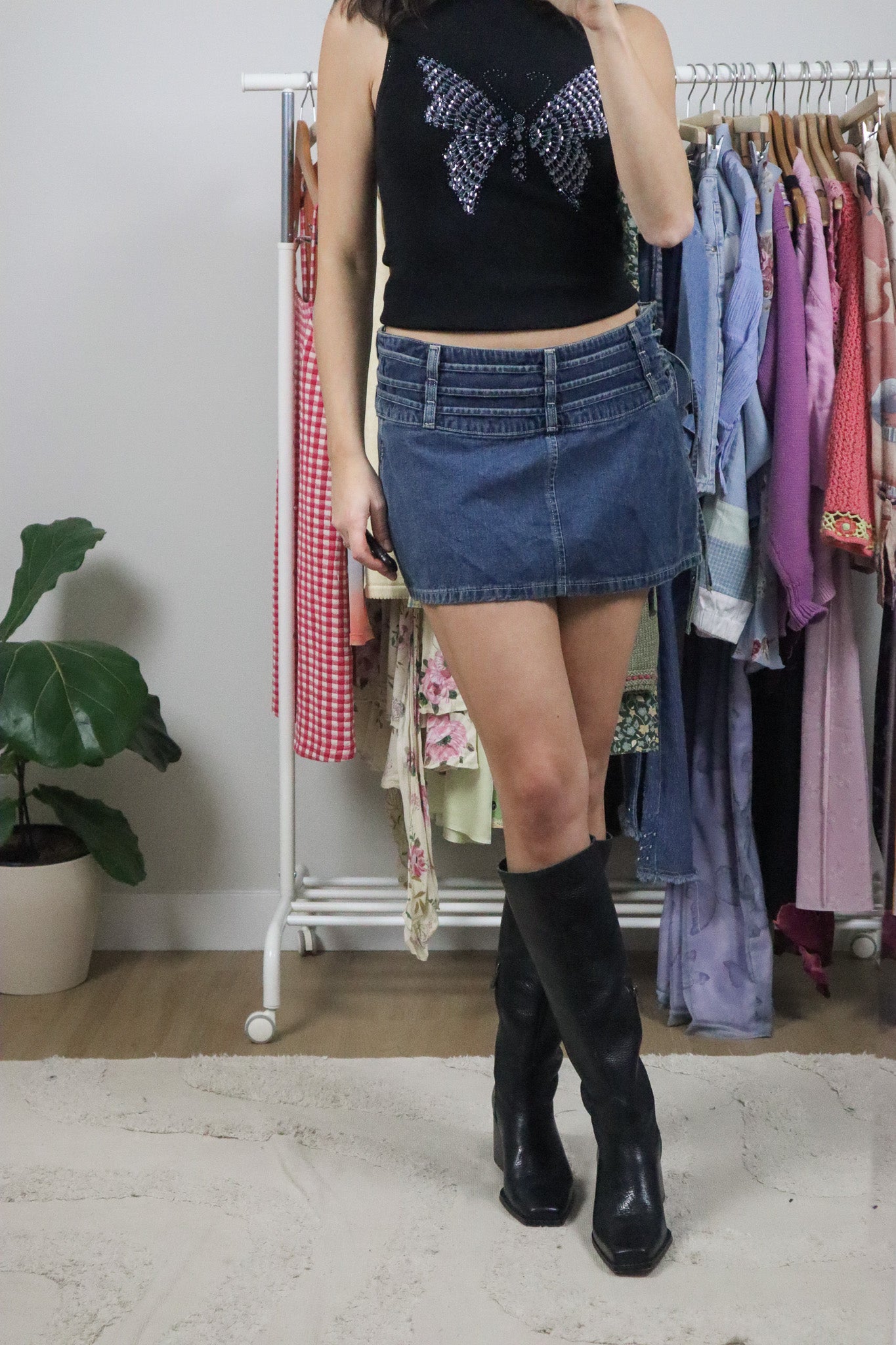 Made in Canada x Vintage x Mid-Rise Denim Mini Skrit (6/8)