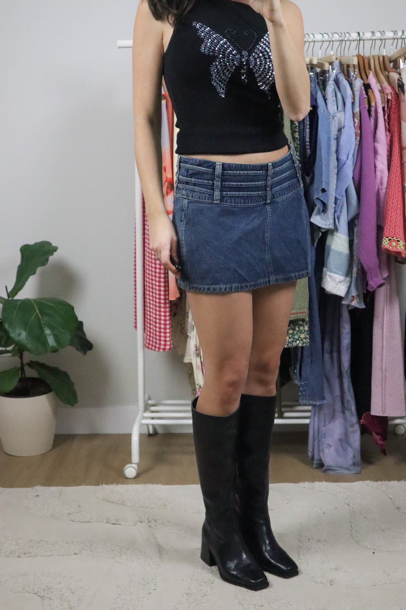 Made in Canada x Vintage x Mid-Rise Denim Mini Skrit (6/8)