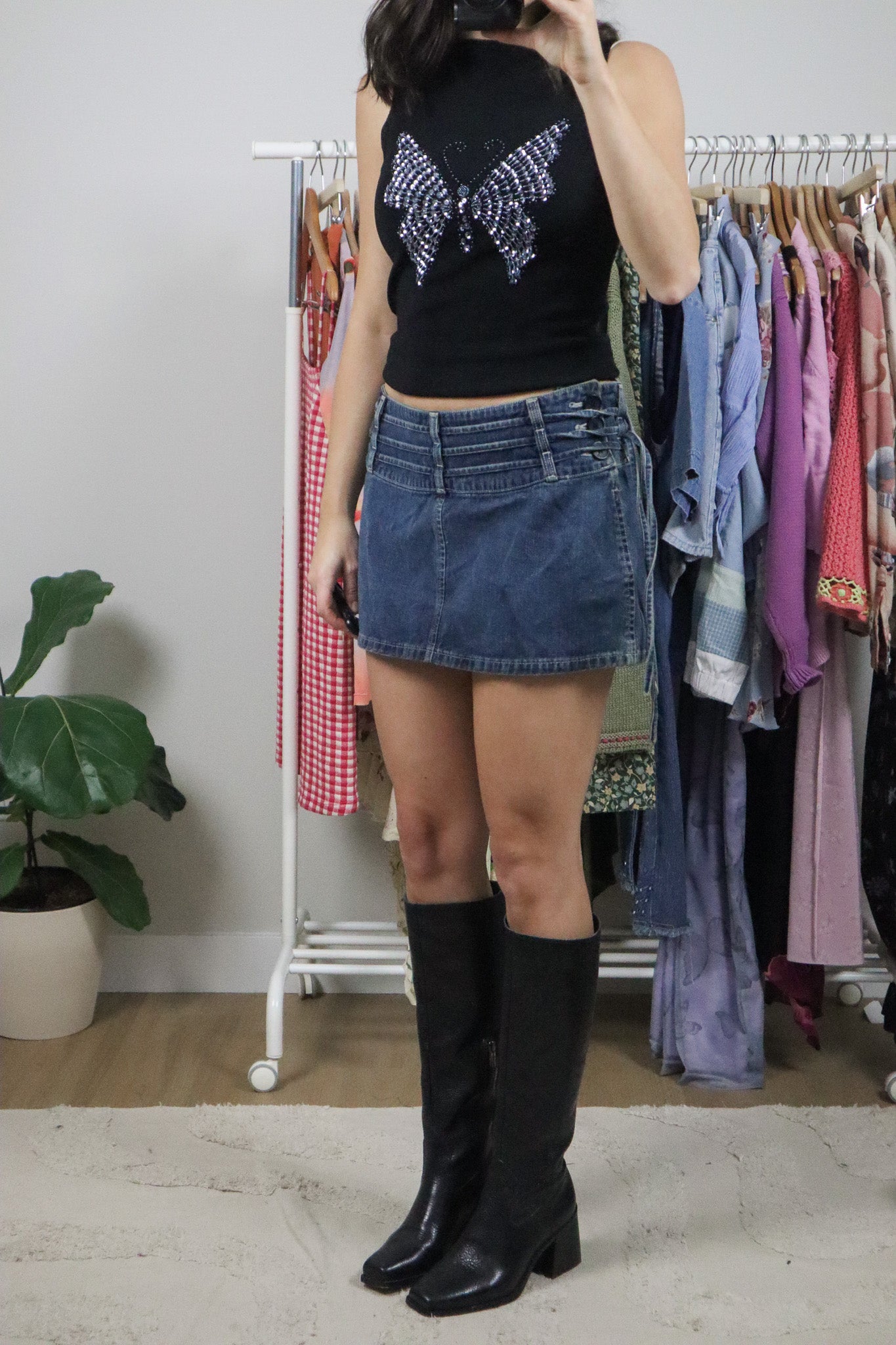 Made in Canada x Vintage x Mid-Rise Denim Mini Skrit (6/8)