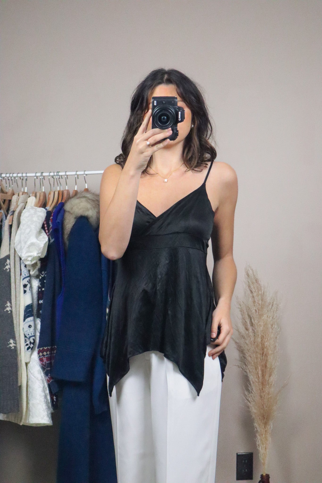 Made in USA x Vintage x Asymmetrical Tank (S)