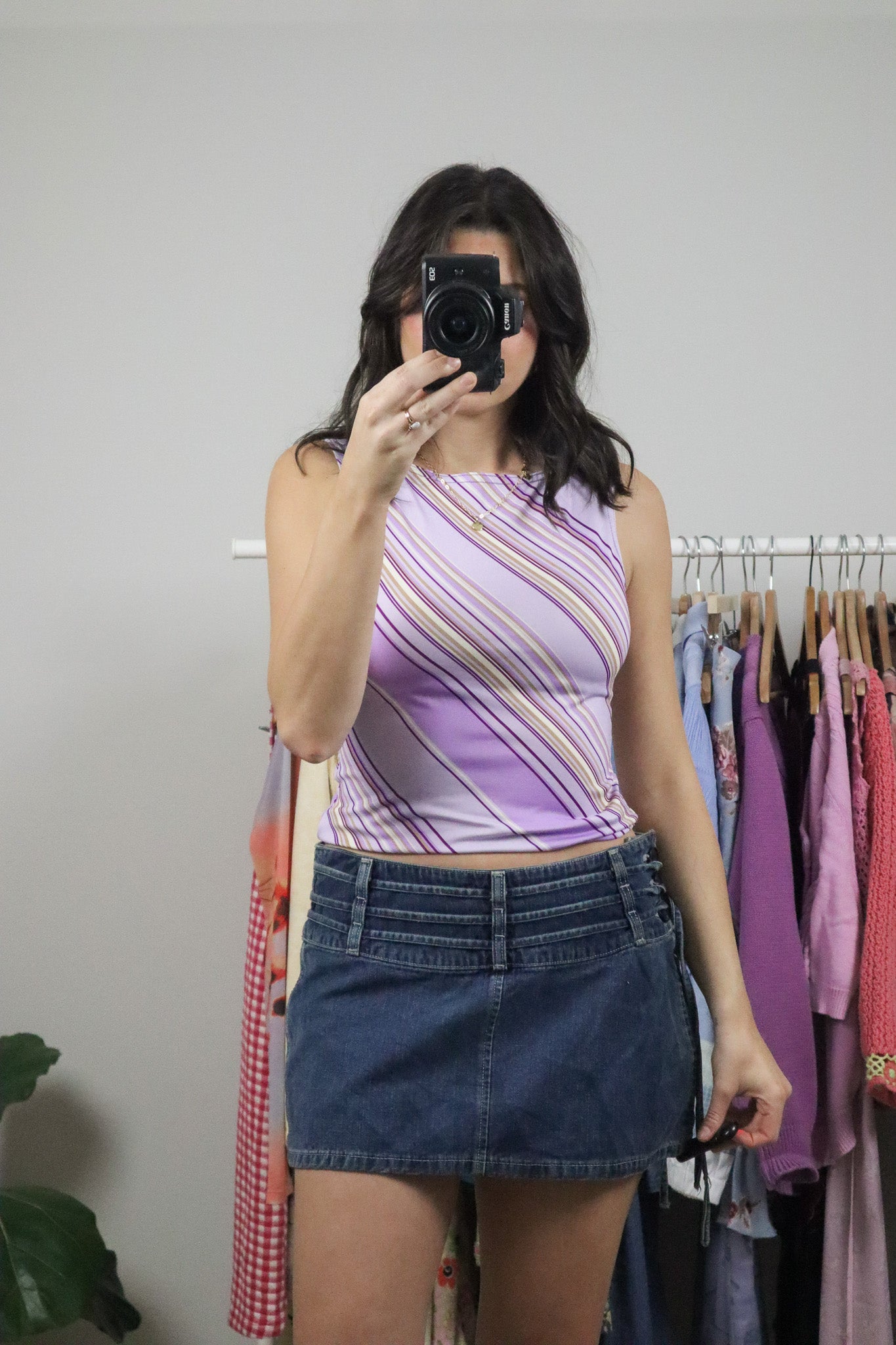 Vintage x Striped Boatneck Tank (S)