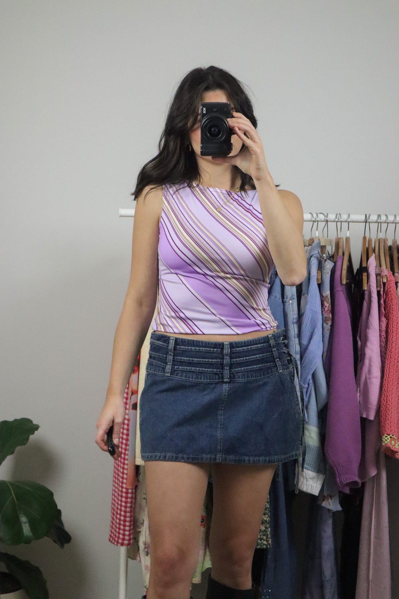Vintage x Striped Boatneck Tank (S)