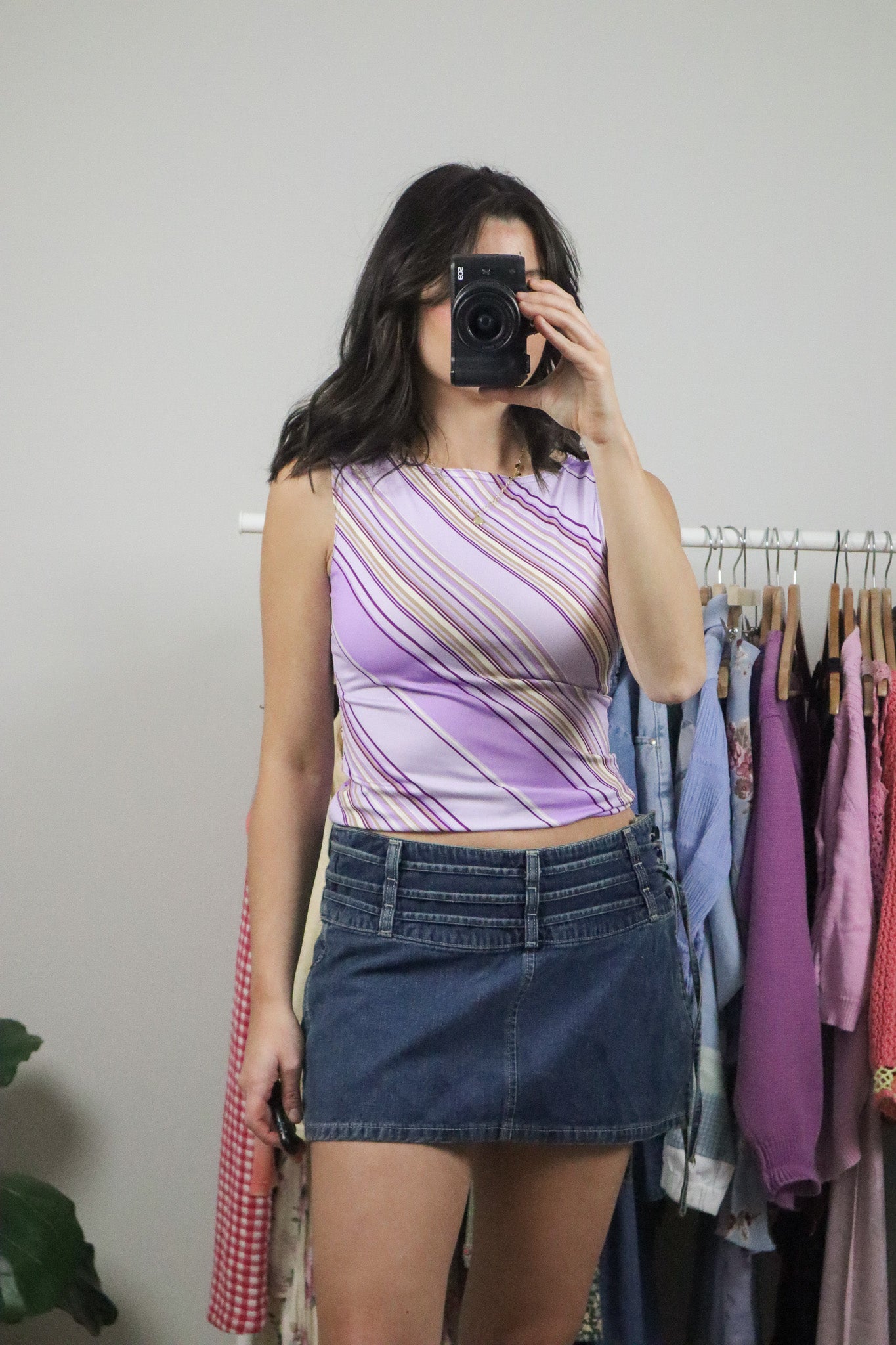 Vintage x Striped Boatneck Tank (S)
