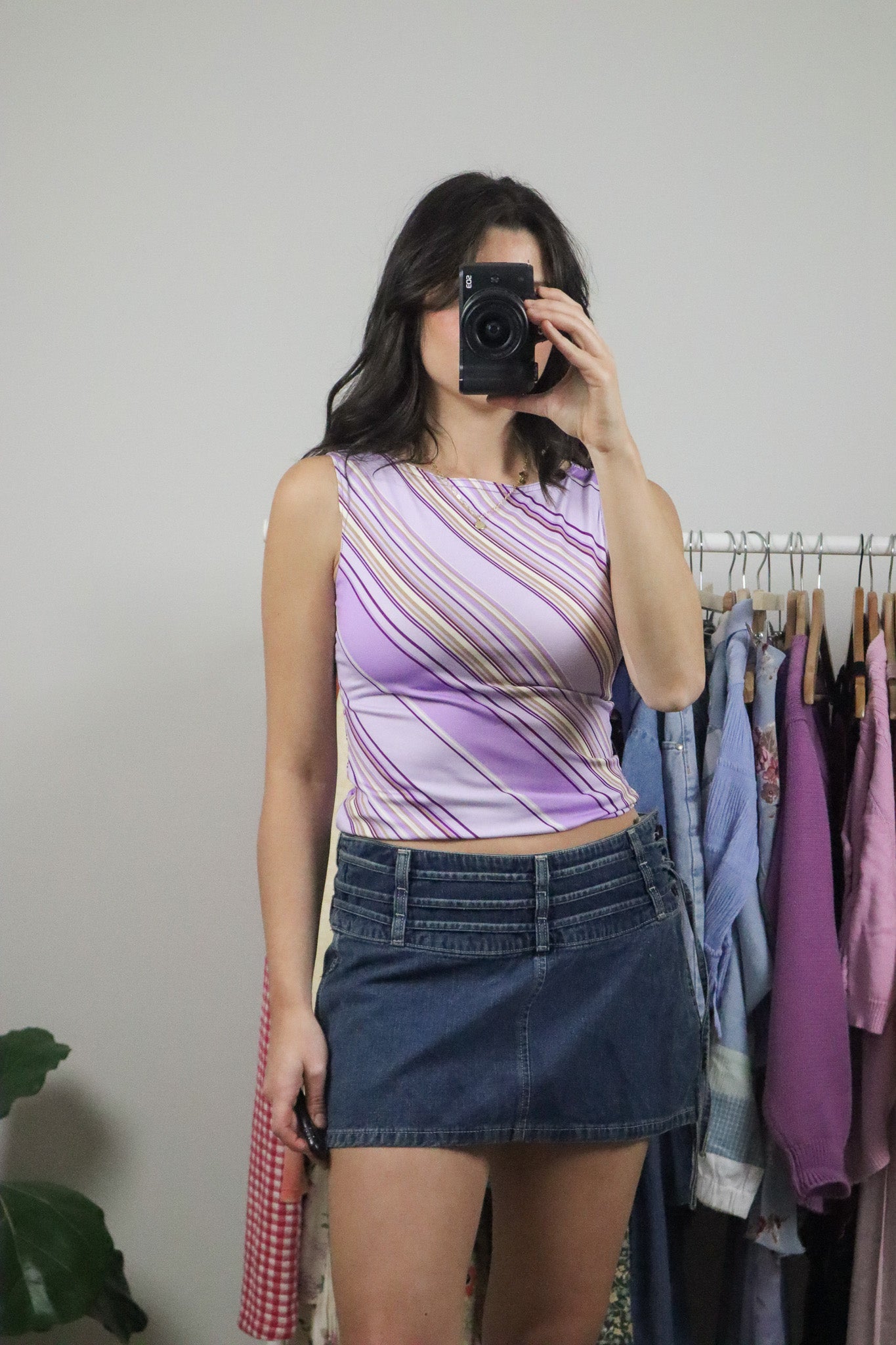 Vintage x Striped Boatneck Tank (S)