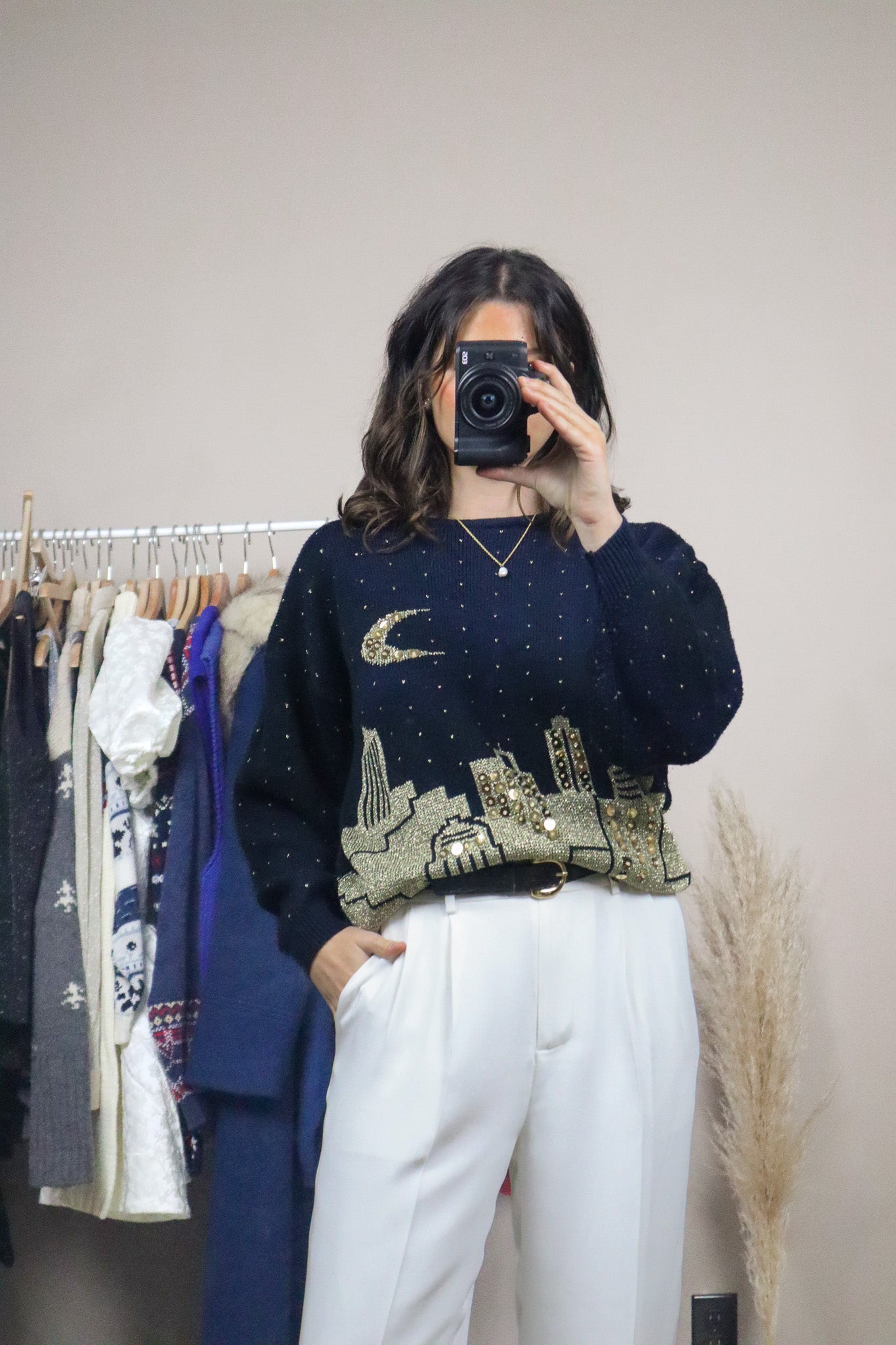 Vintage x Graphic Sequence Knit (S)