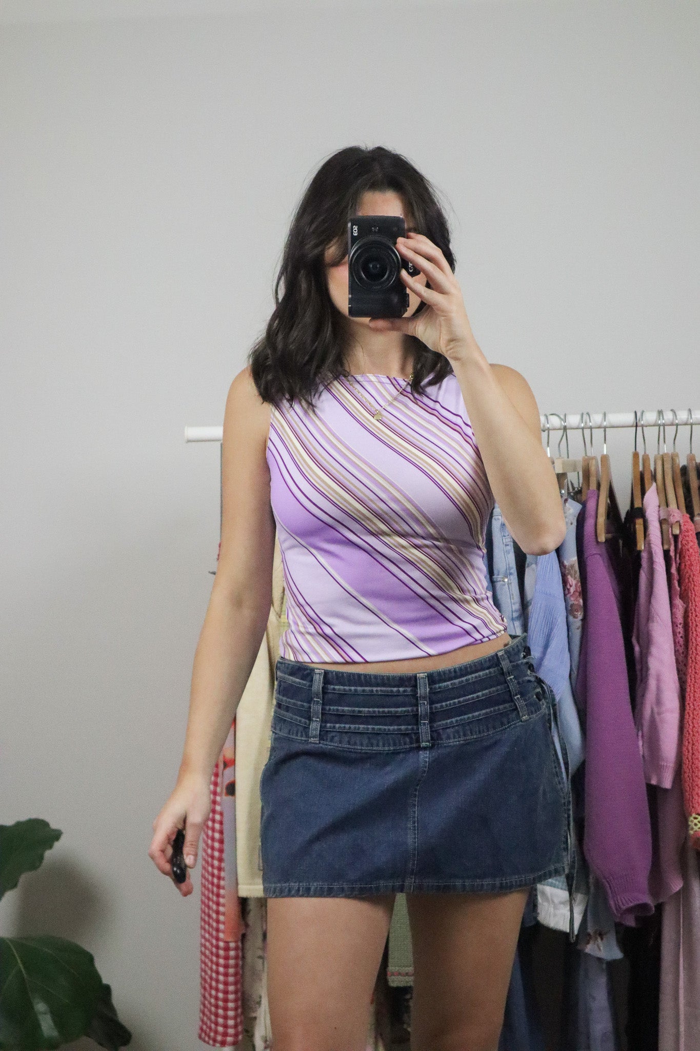 Vintage x Striped Boatneck Tank (S)
