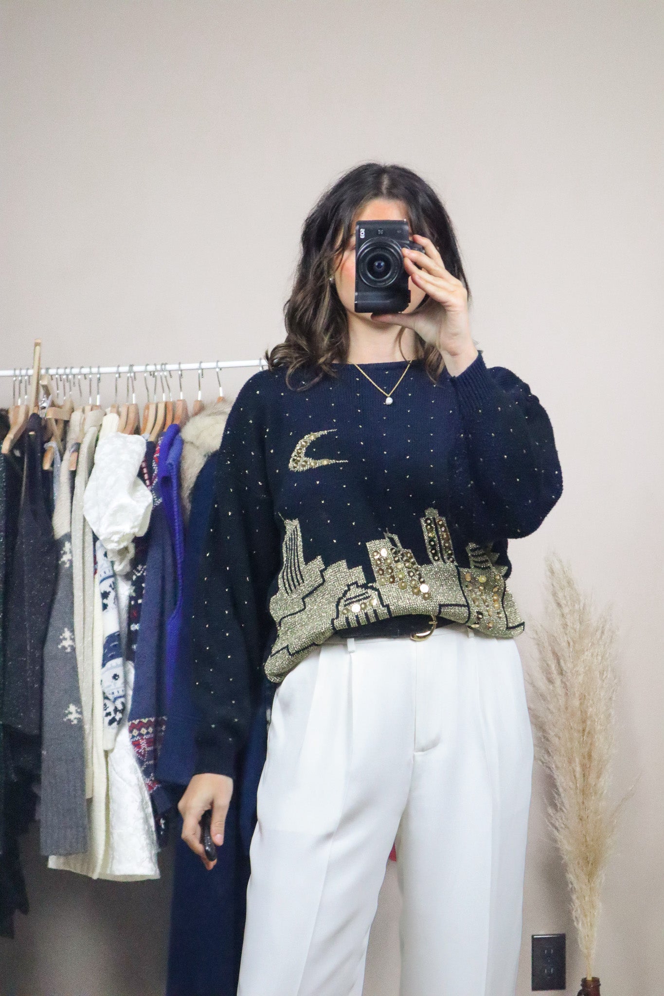 Vintage x Graphic Sequence Knit (S)