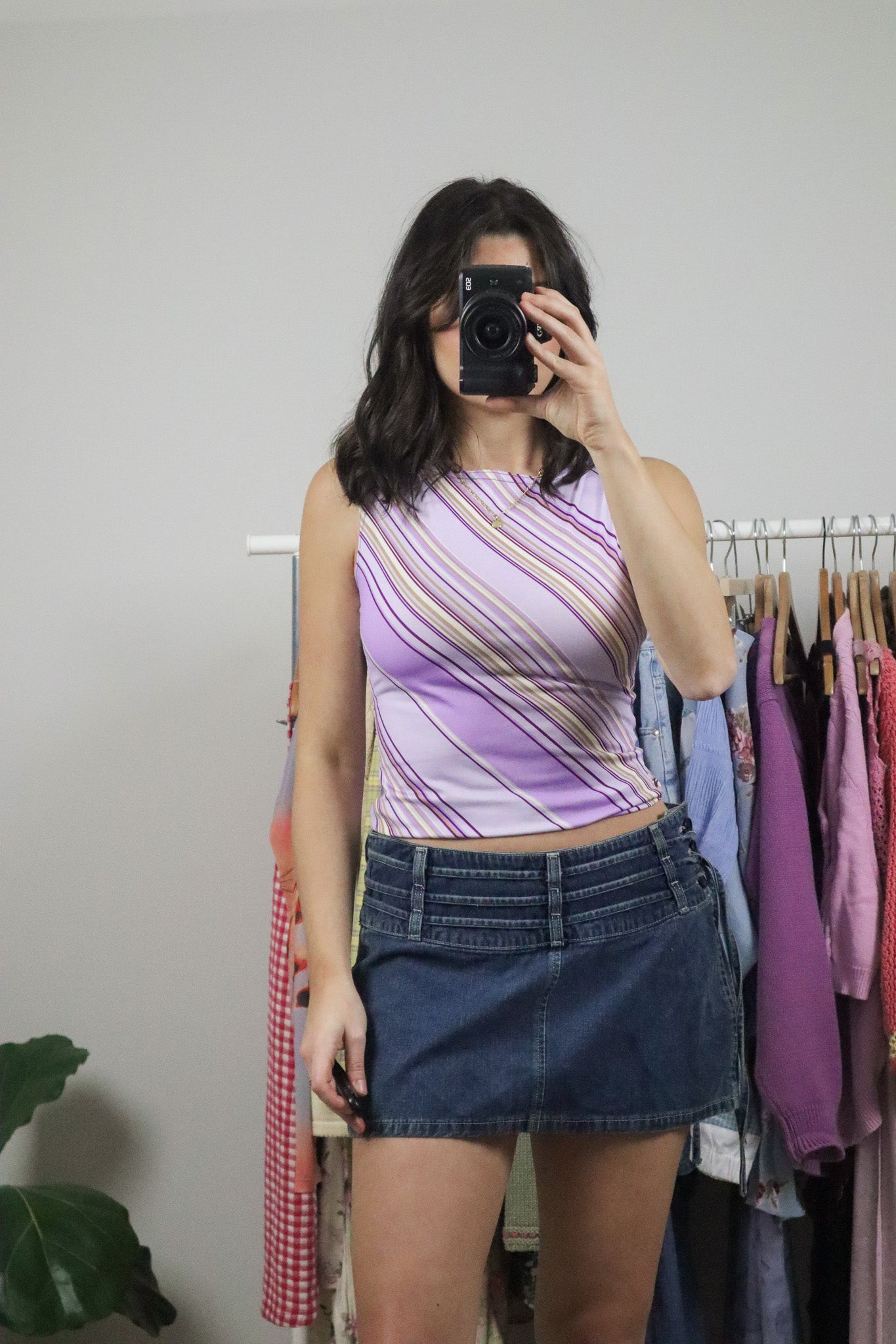 Vintage x Striped Boatneck Tank (S)