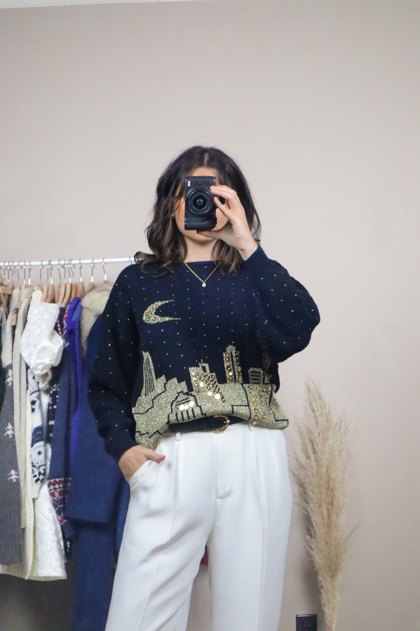 Vintage x Graphic Sequence Knit (S)