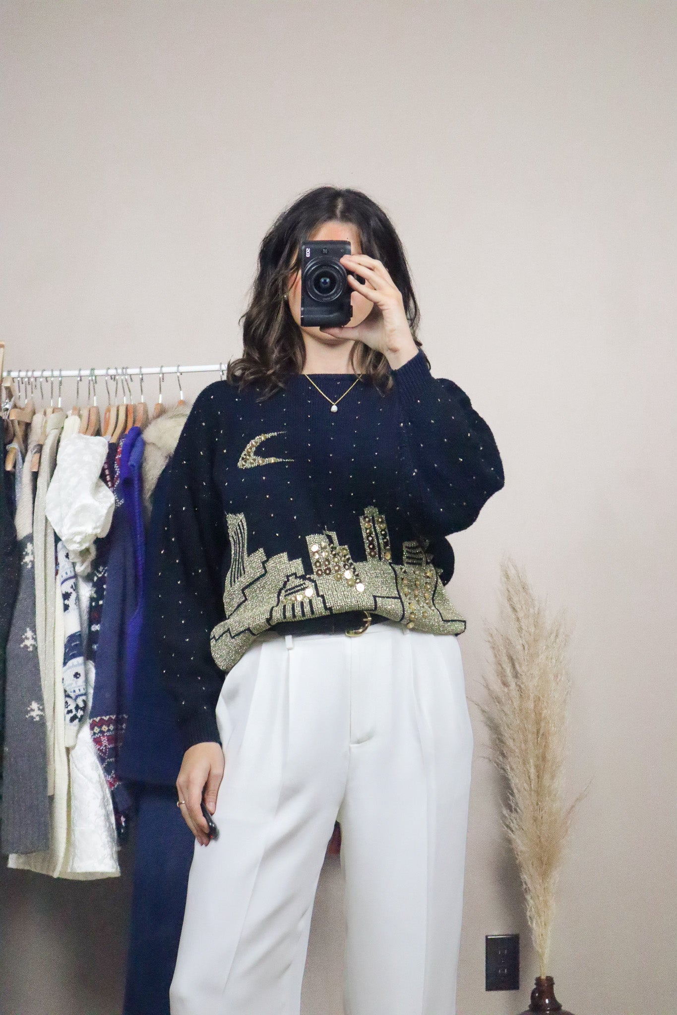 Vintage x Graphic Sequence Knit (S)