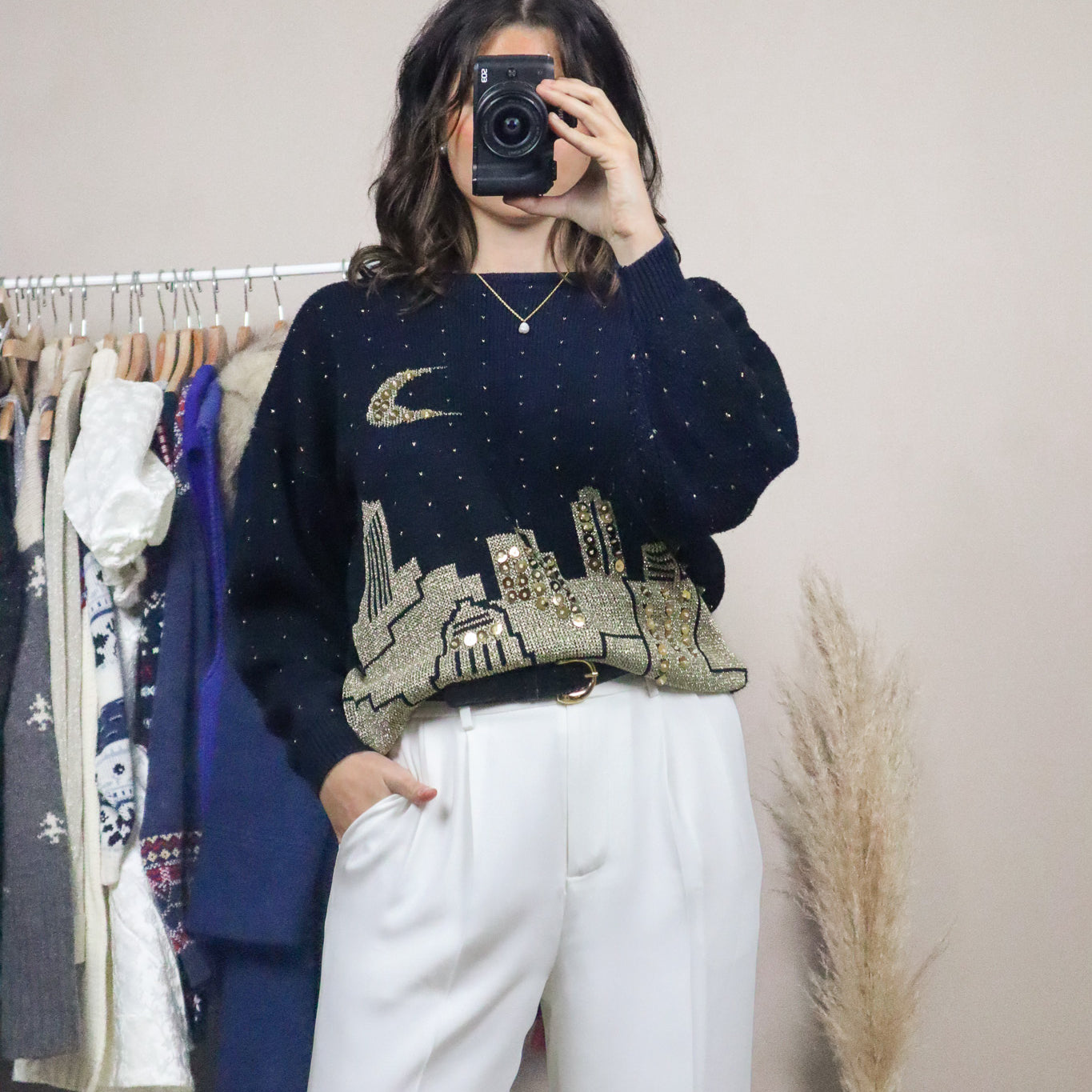 Vintage x Graphic Sequence Knit (S)