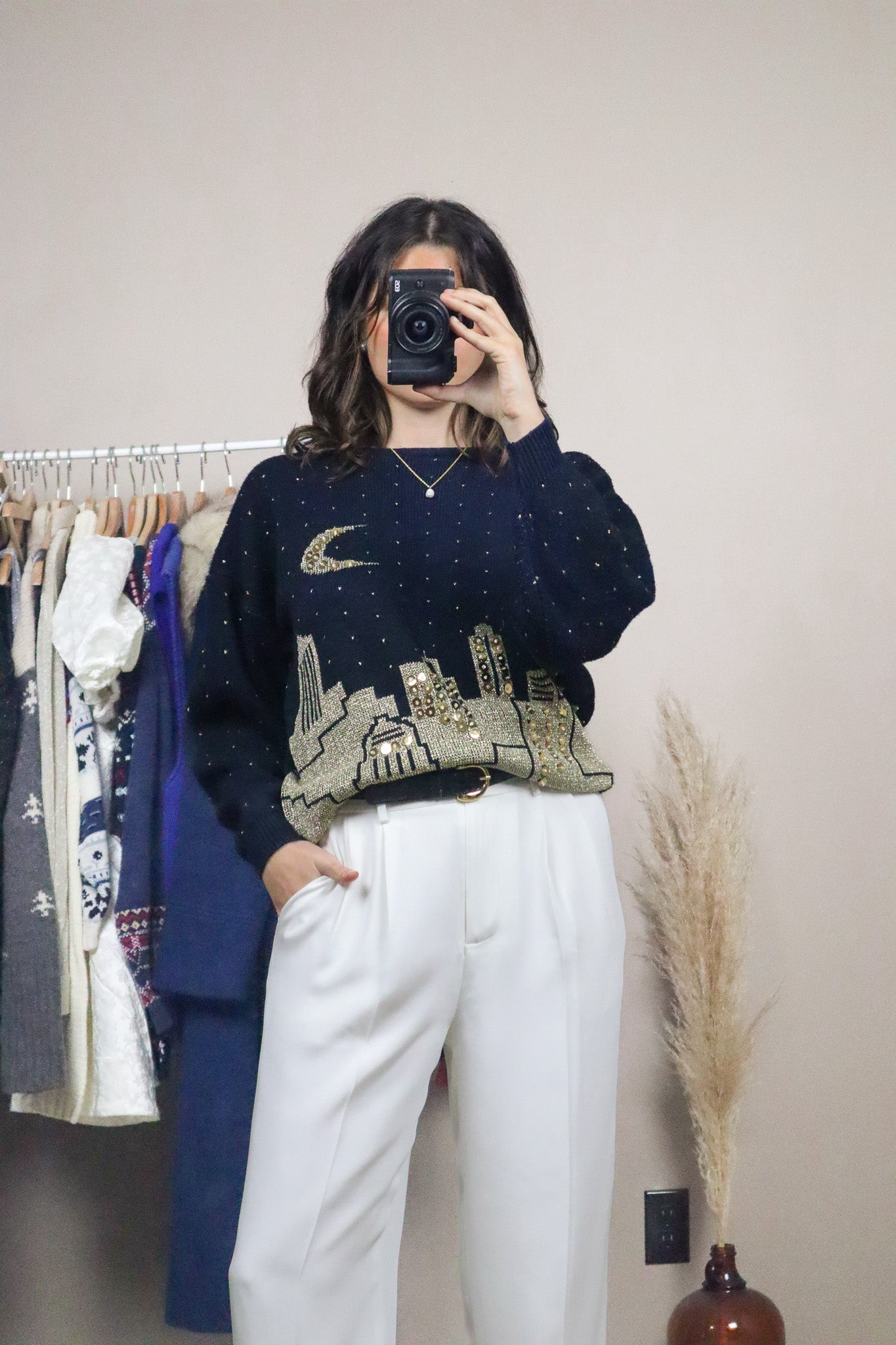 Vintage x Graphic Sequence Knit (S)