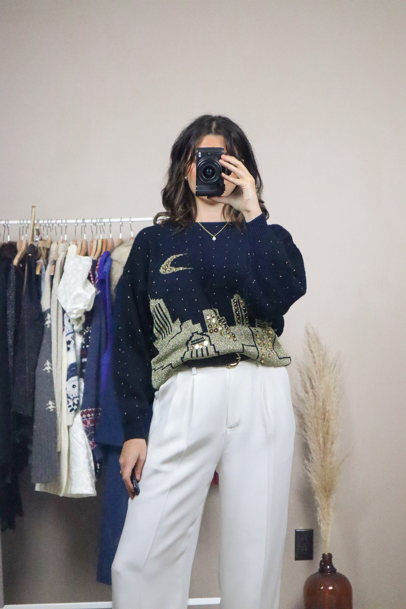 Vintage x Graphic Sequence Knit (S)