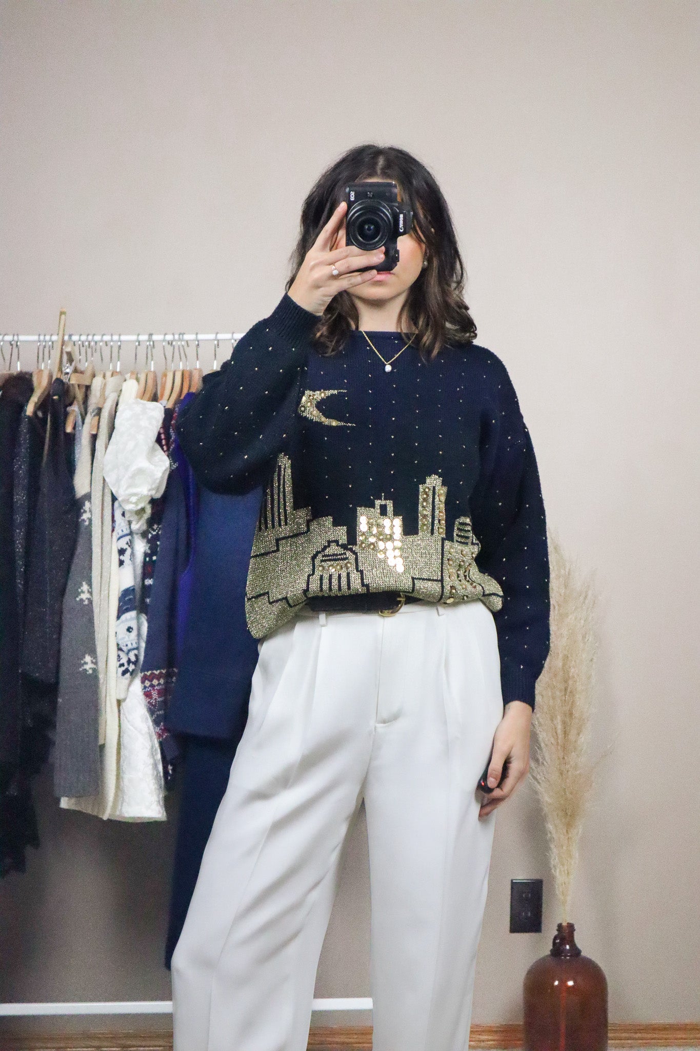 Vintage x Graphic Sequence Knit (S)