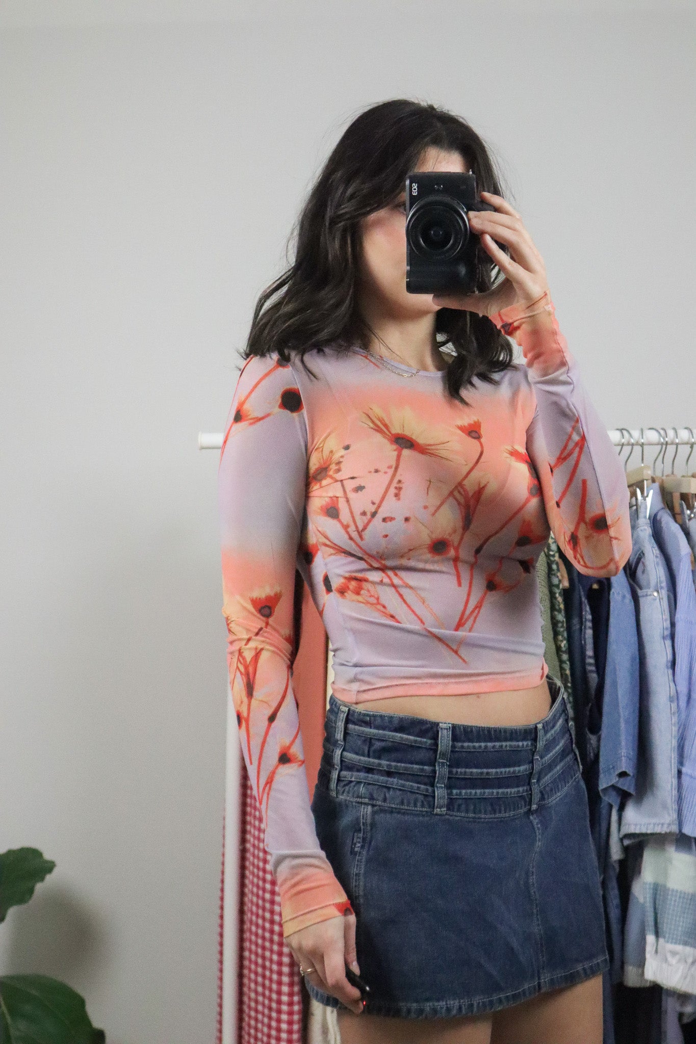 miaou x Mesh Flower Long-Sleeve (S)