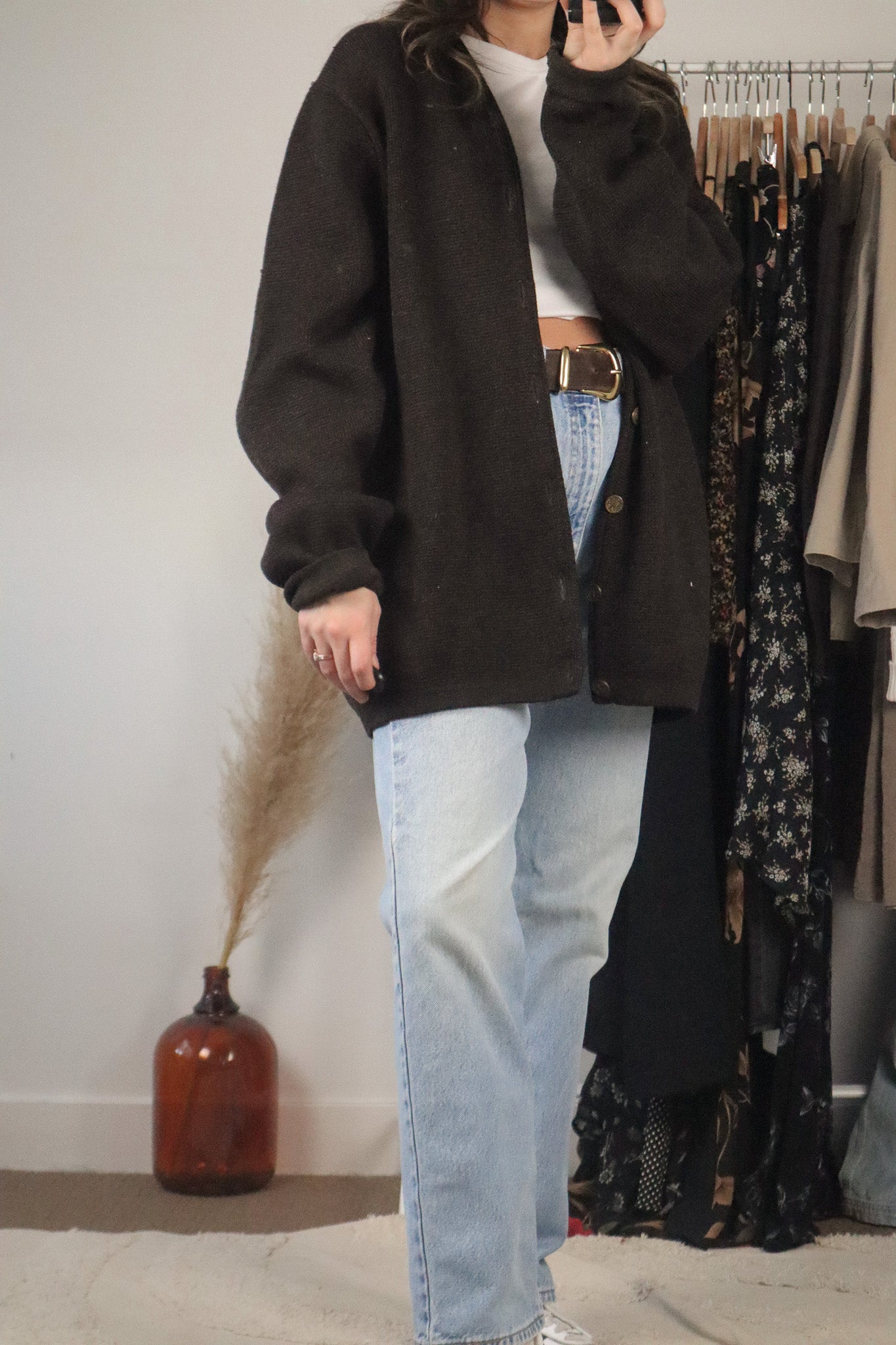 Vintage x Wool Chunky Cardigan (S-XL)