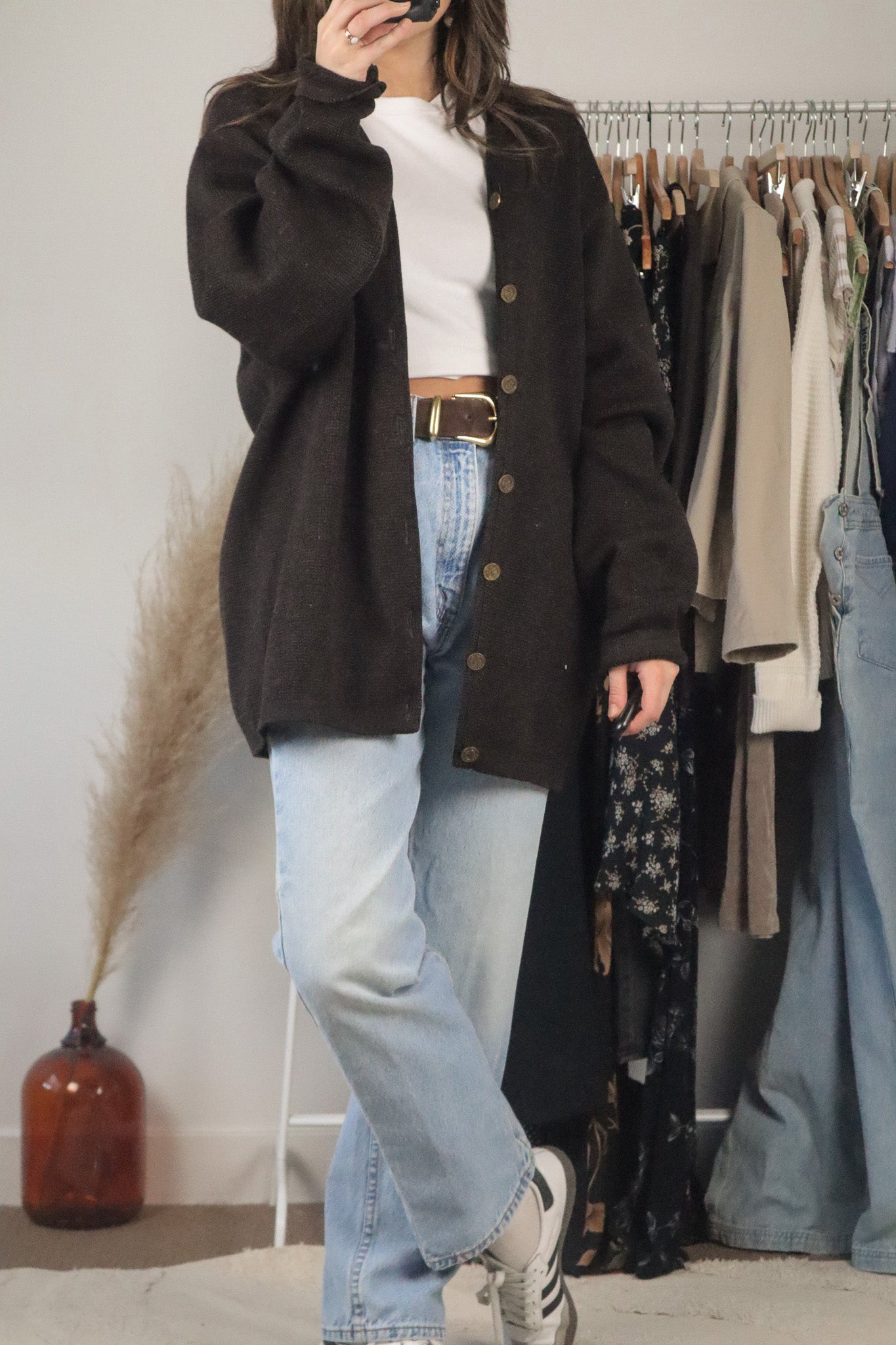 Vintage x Wool Chunky Cardigan (S-XL)