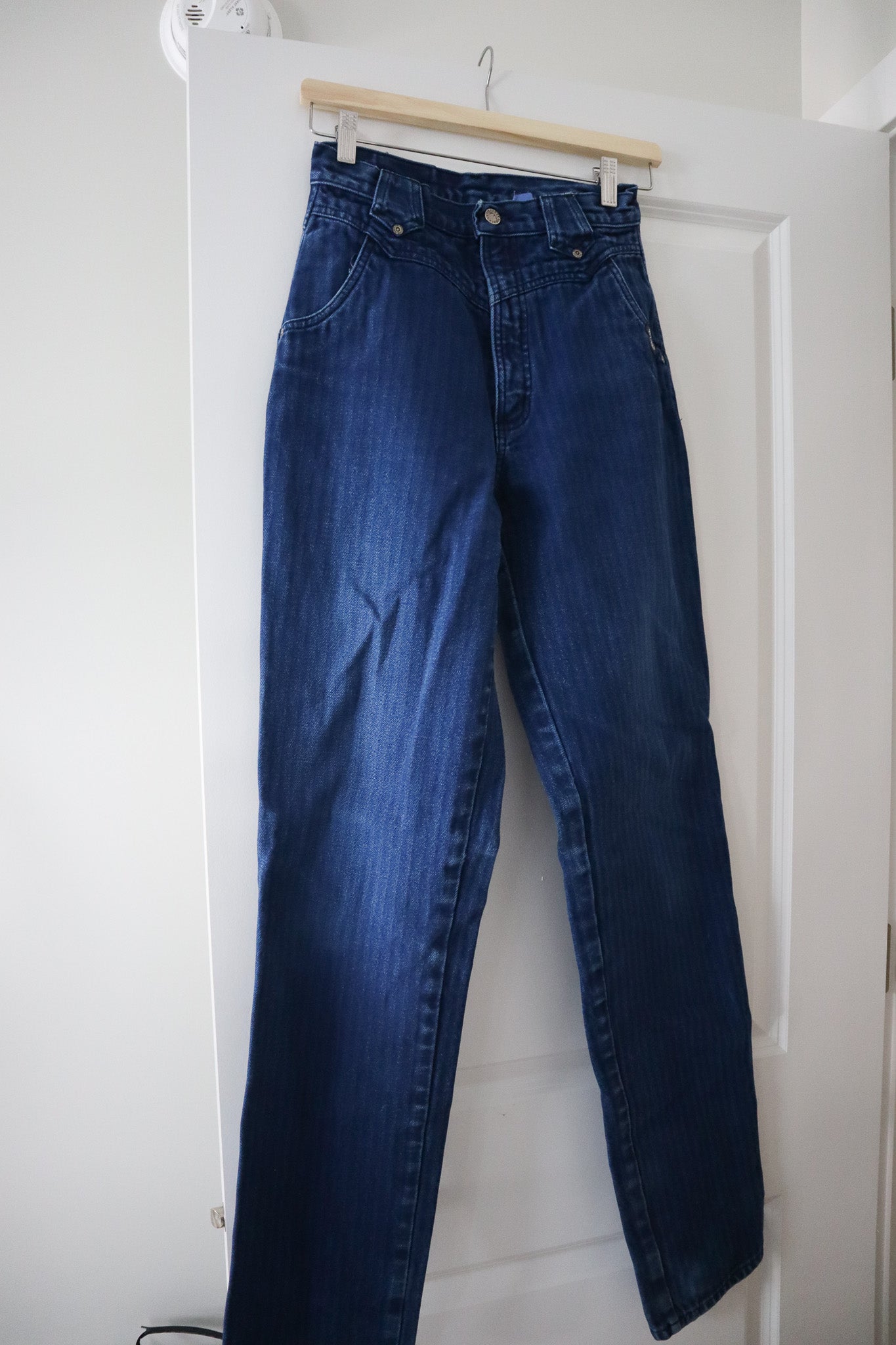 Vintage x Rockies Striped Western Jeans (XS)