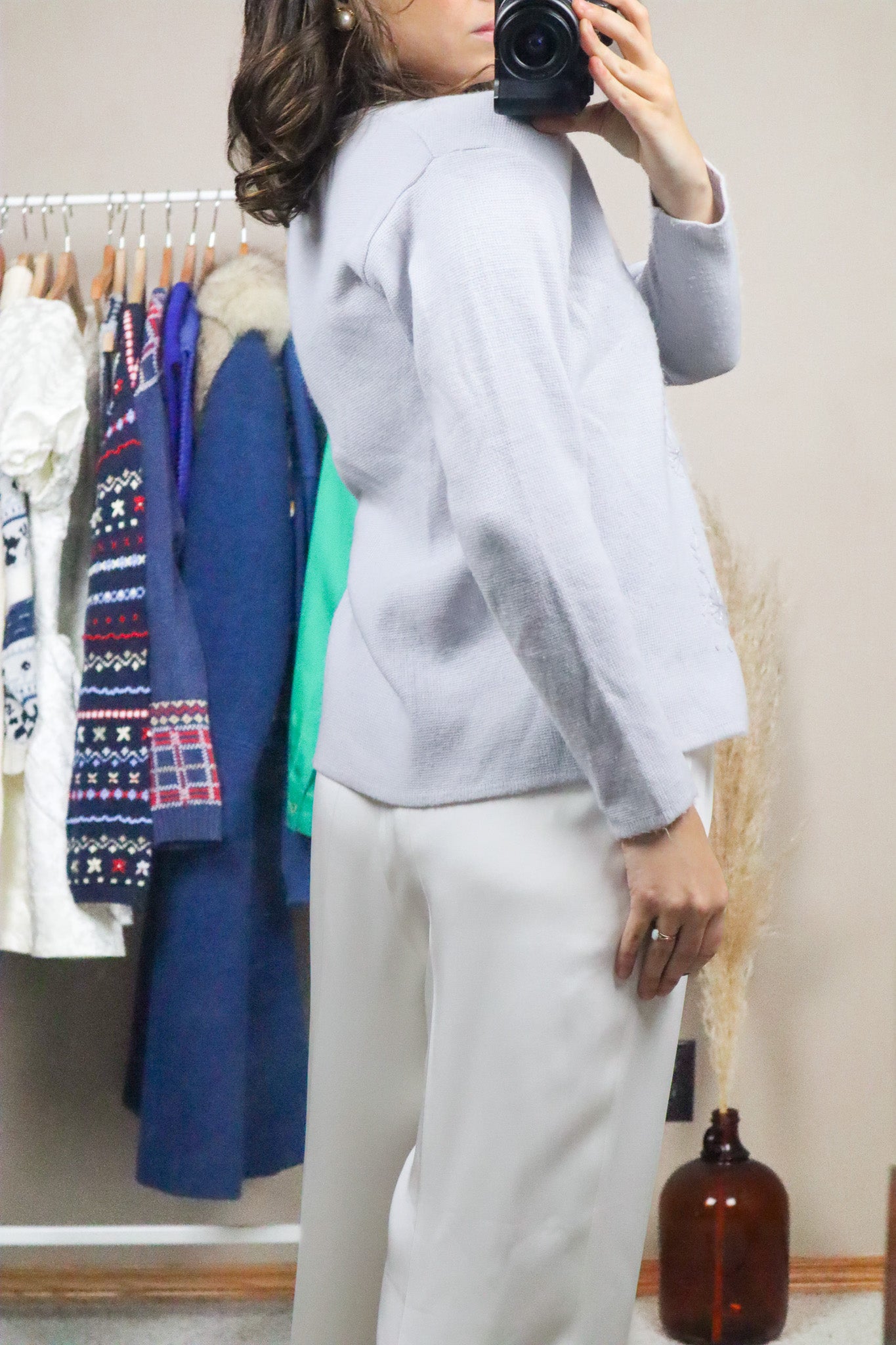 Vintage x Embroidered Cardigan (XS/S)