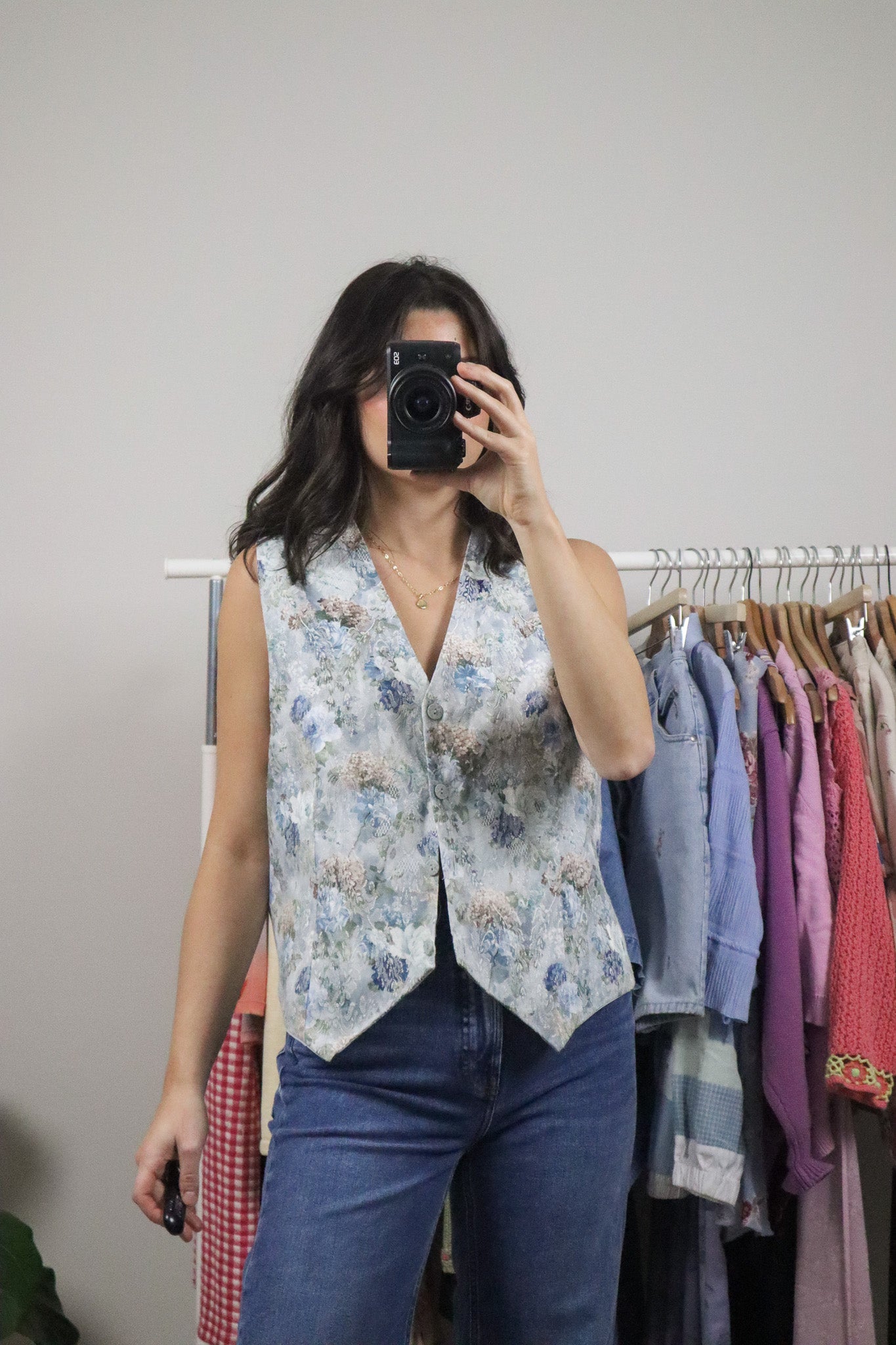 Made in Canada x Vintage x Floral Vest (M)