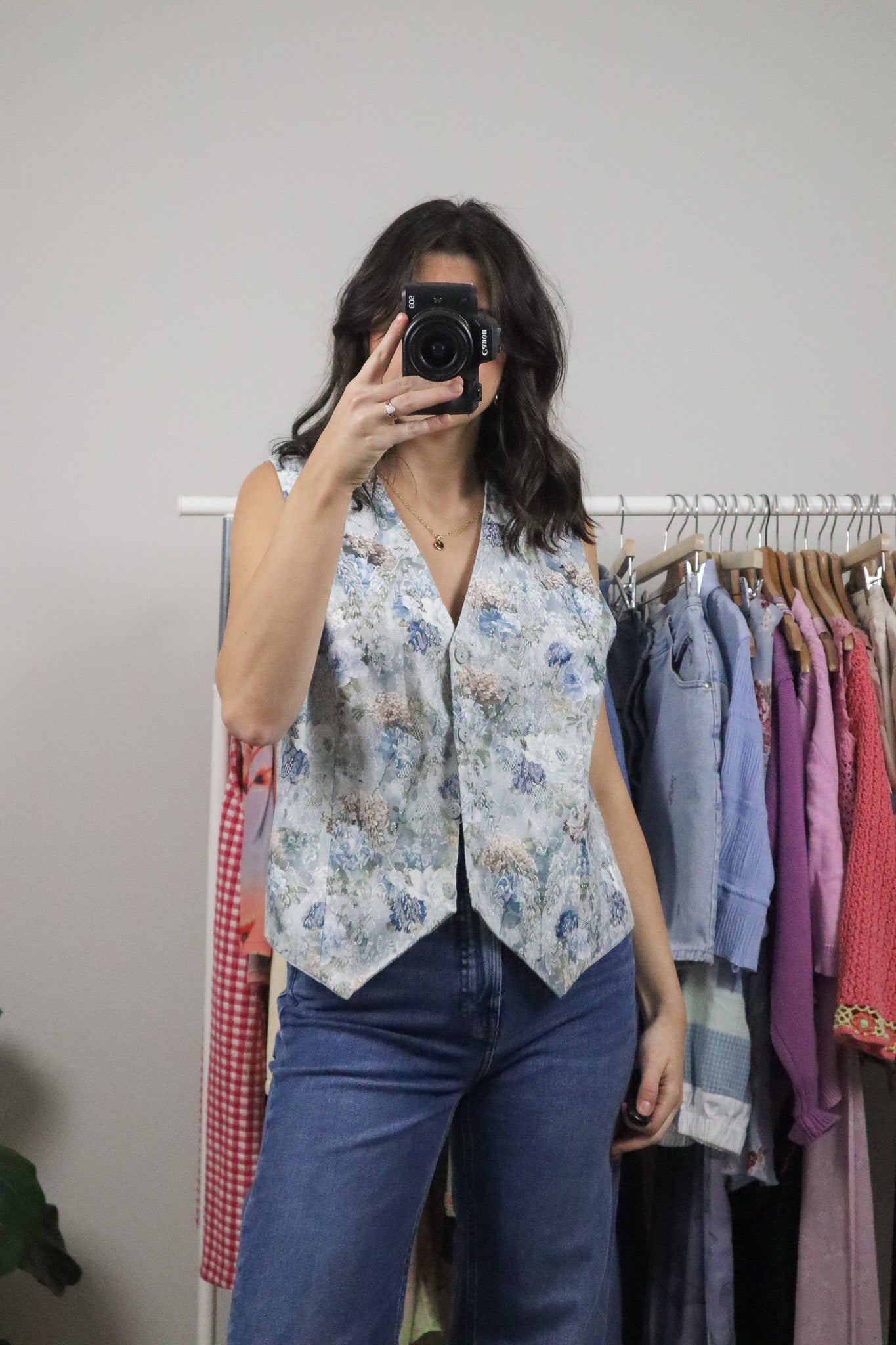 Made in Canada x Vintage x Floral Vest (M)