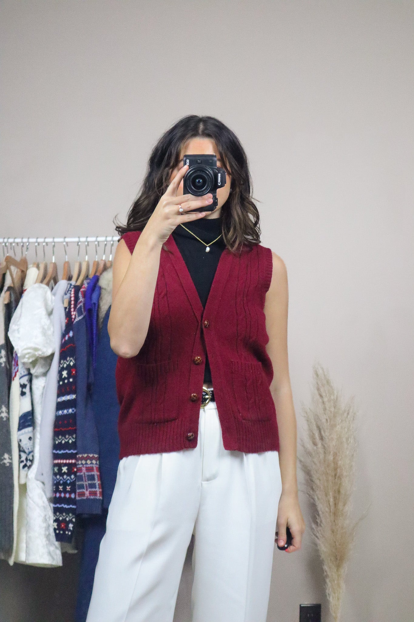 Made in Korea x Vintage x Wool Vest (S)