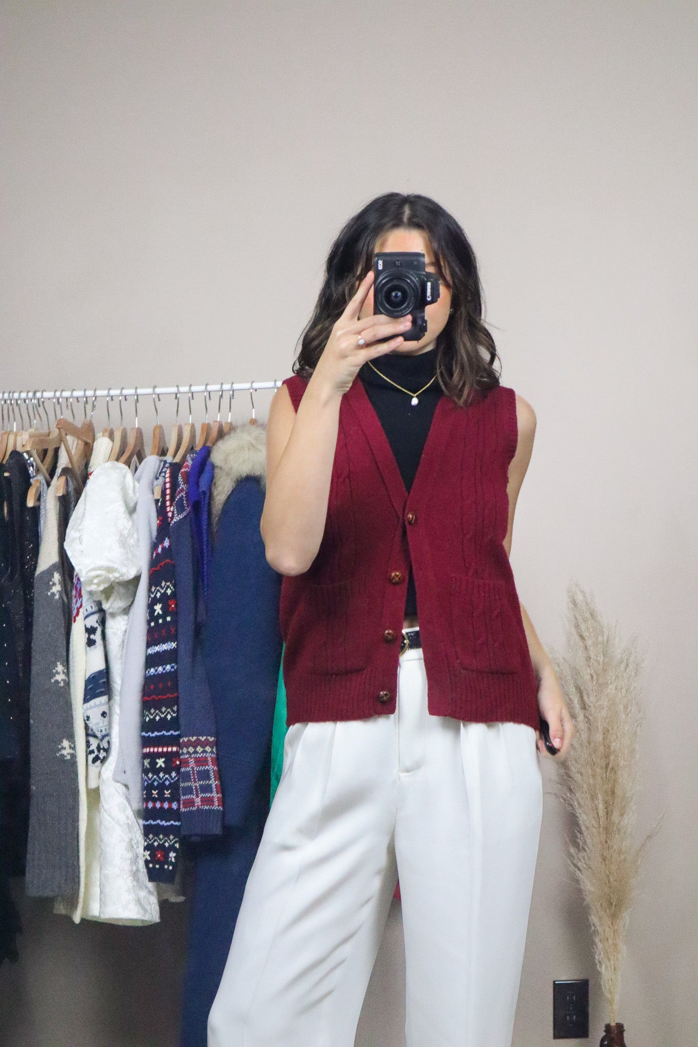 Made in Korea x Vintage x Wool Vest (S)